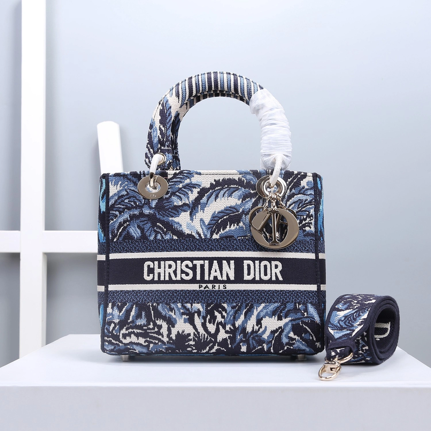 D*ior Top Bag 24*20*11cm SmoothTexture 7852