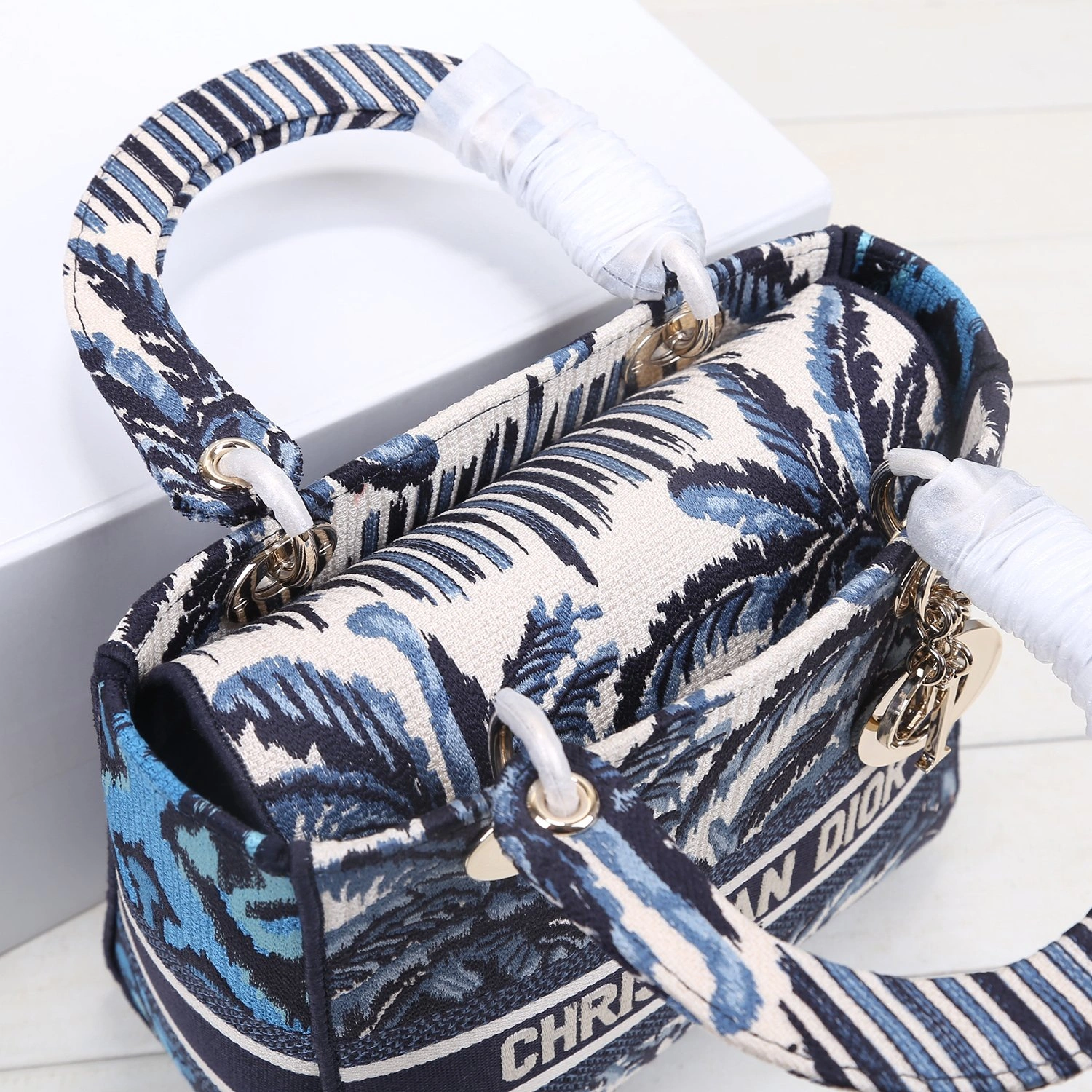 D*ior Top Bag 24*20*11cm SmoothTexture 7852