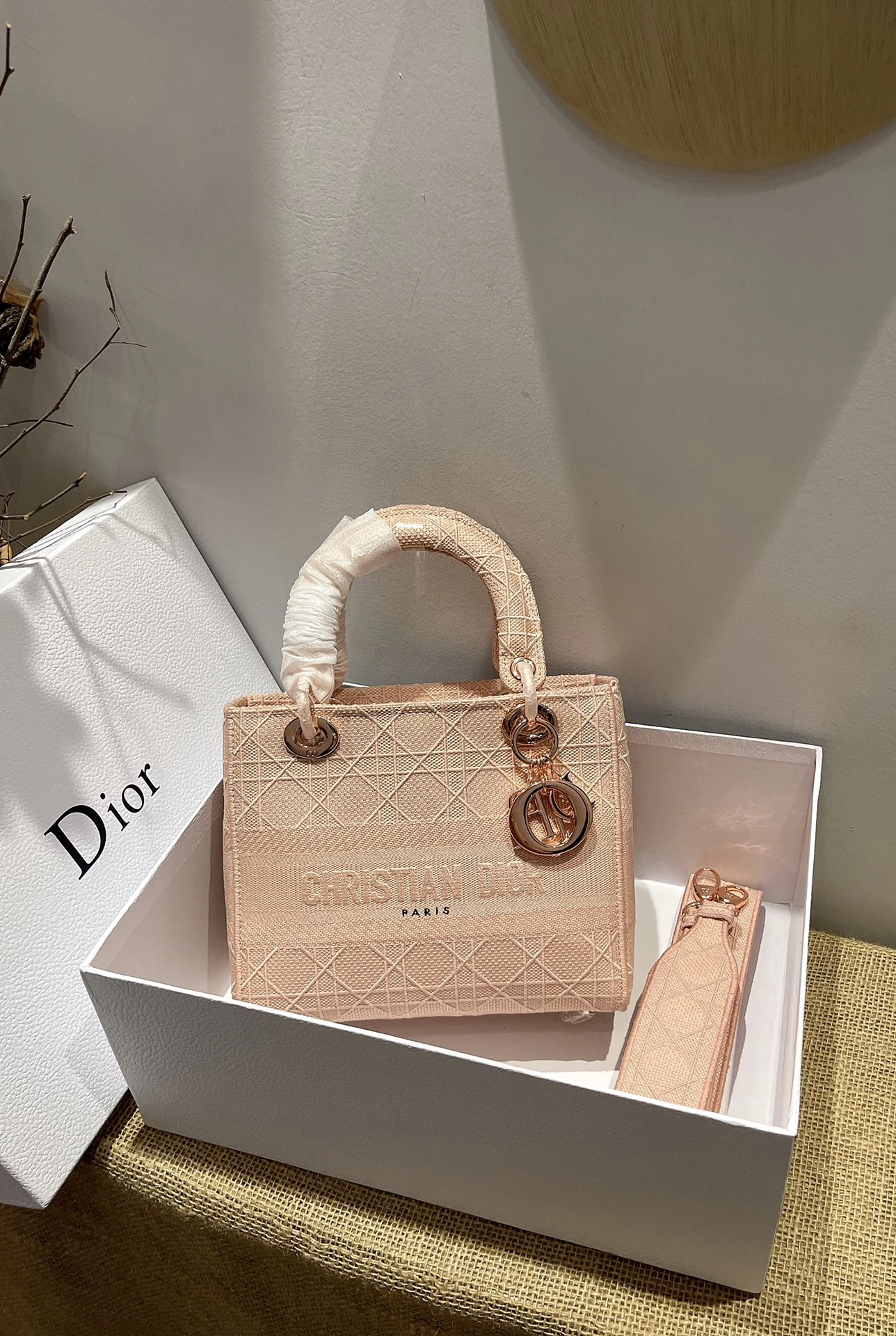 D*ior Top Bag 24*20*11cm Thermal 7734