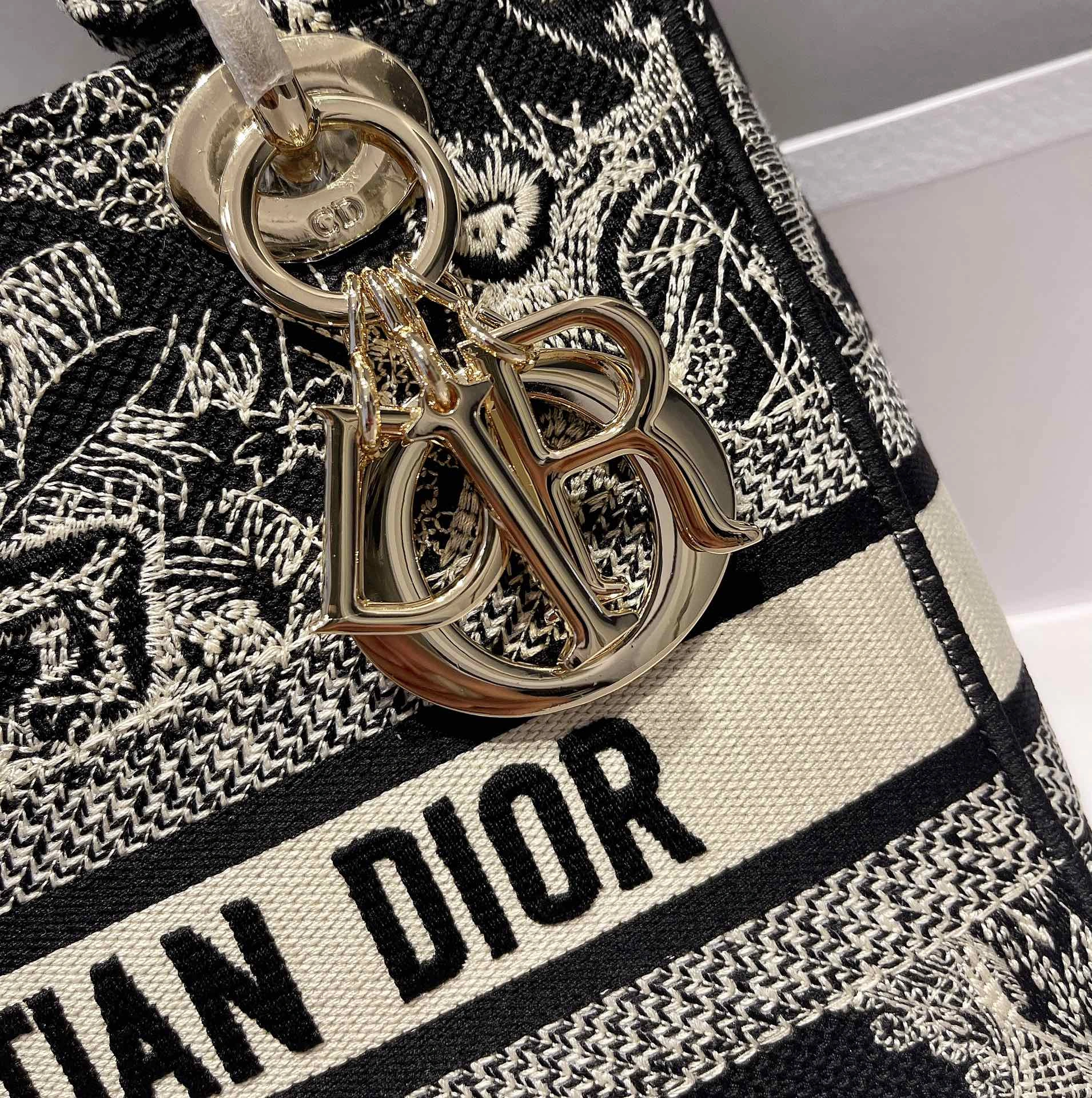 D*ior Top Bag 24*20*11cm Durable 7741