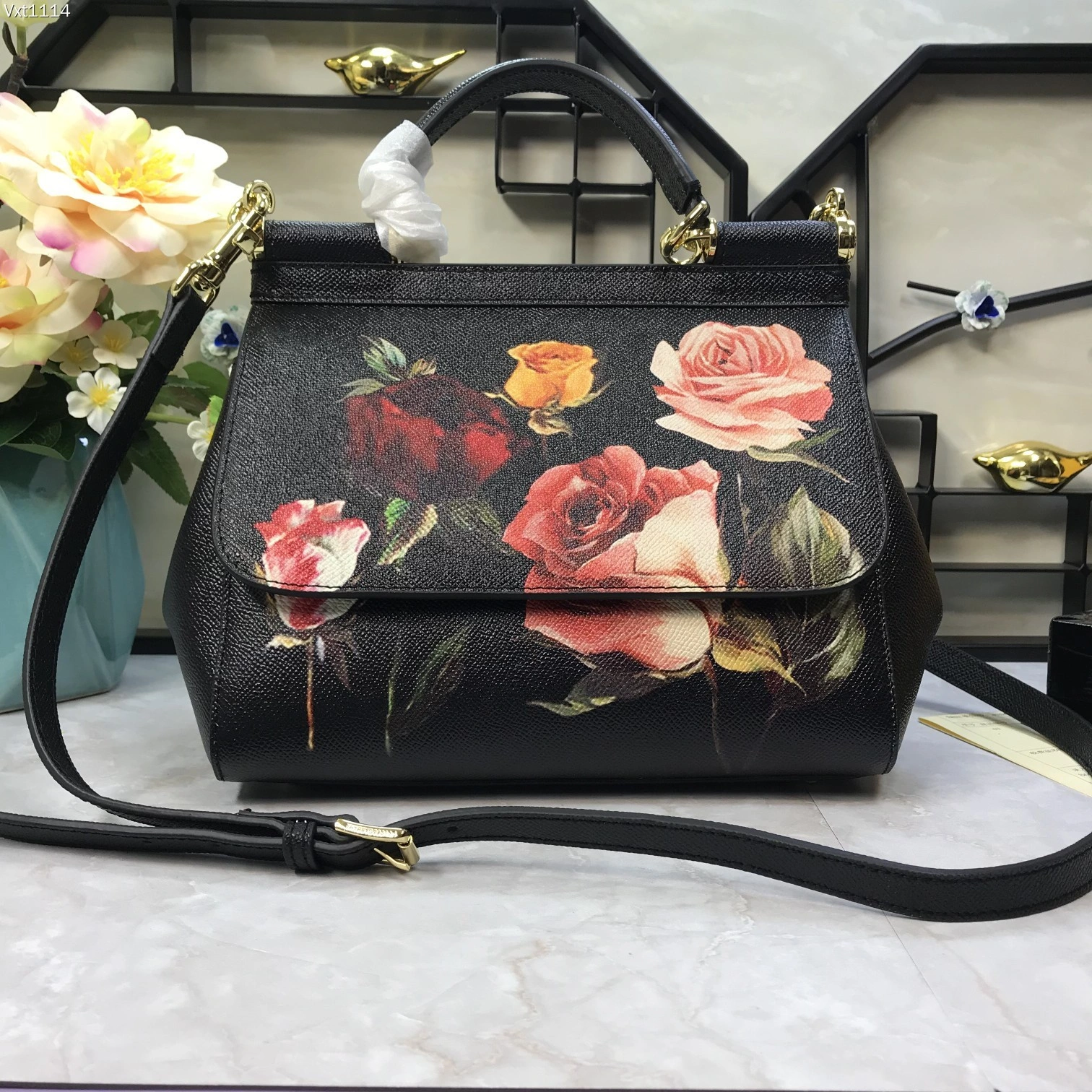 Elegant D*olce&G*abbana Top Bag 25*20*12cm 9714