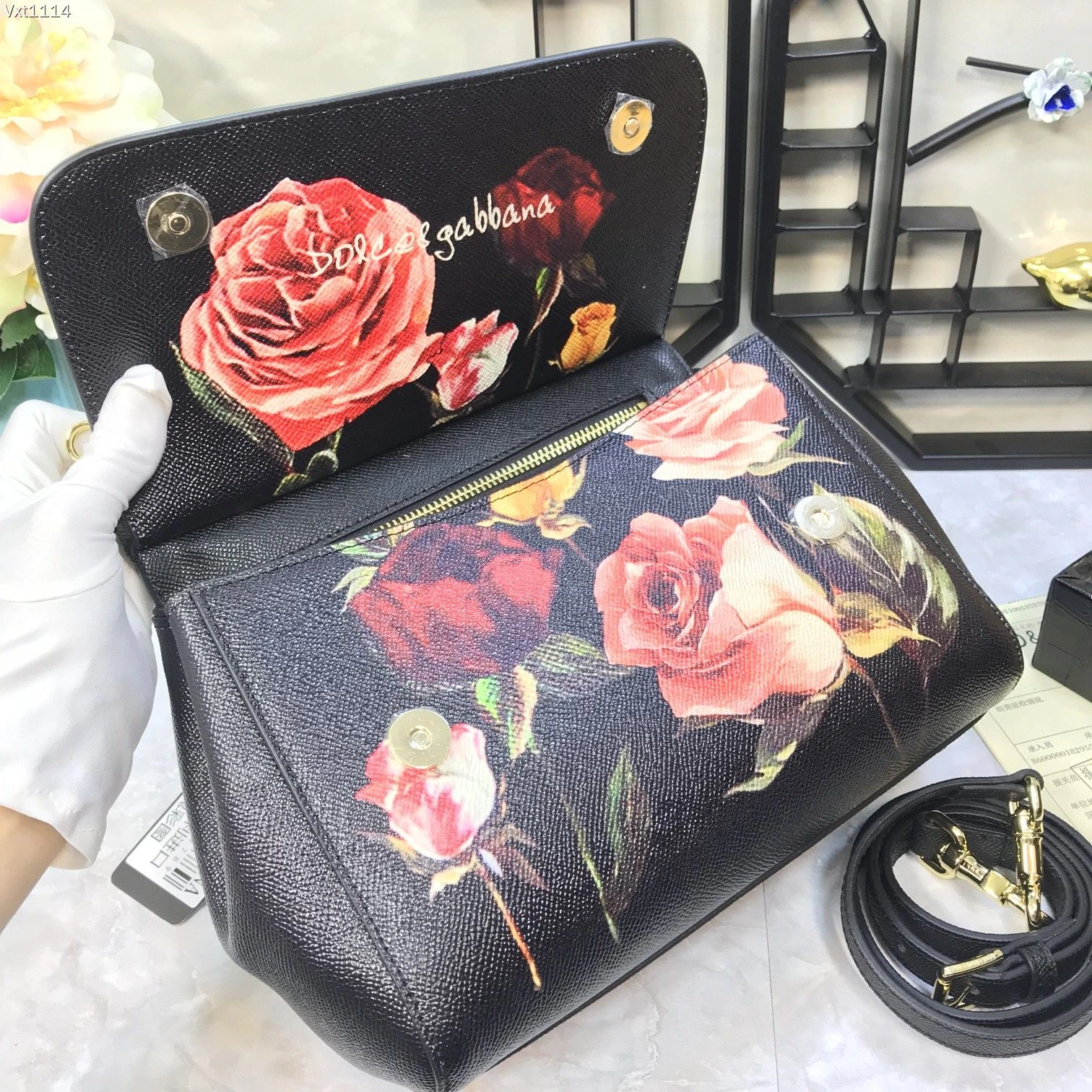 Elegant D*olce&G*abbana Top Bag 25*20*12cm 9714
