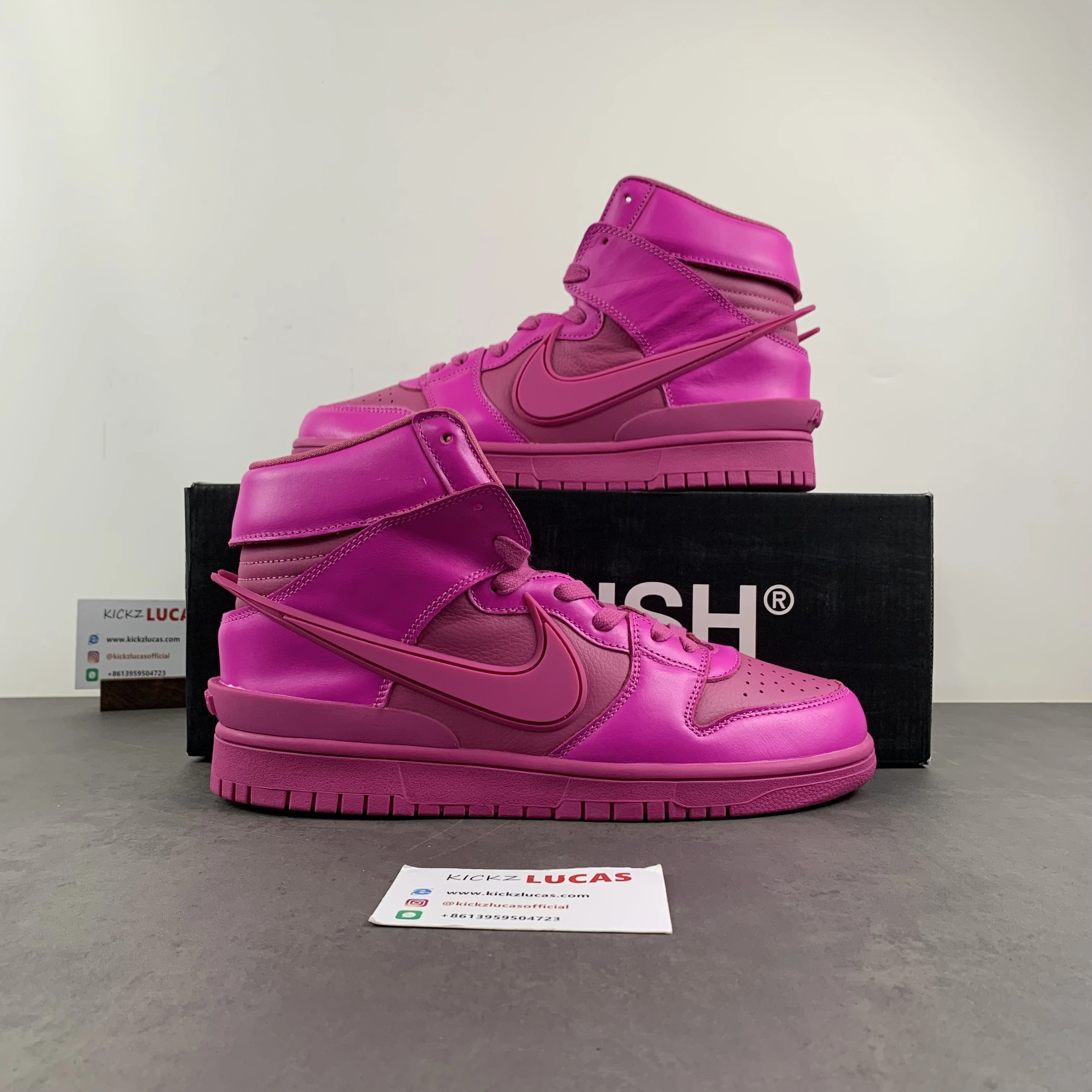 Dunk High AMBUSH Active Fuchsia CU7544- DailyWear 586