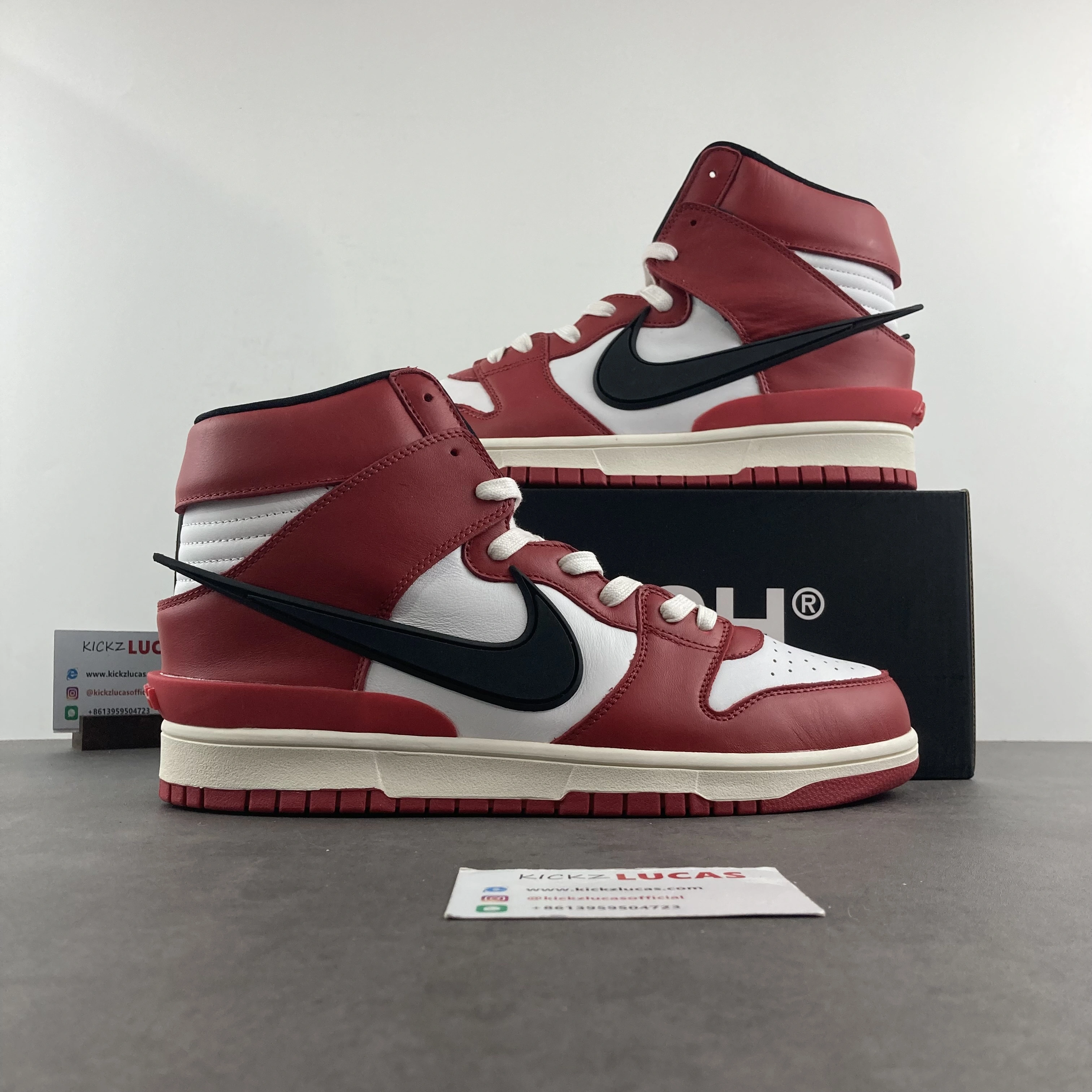 Dunk High AMBUSH RED CU7544- Minimalist 588