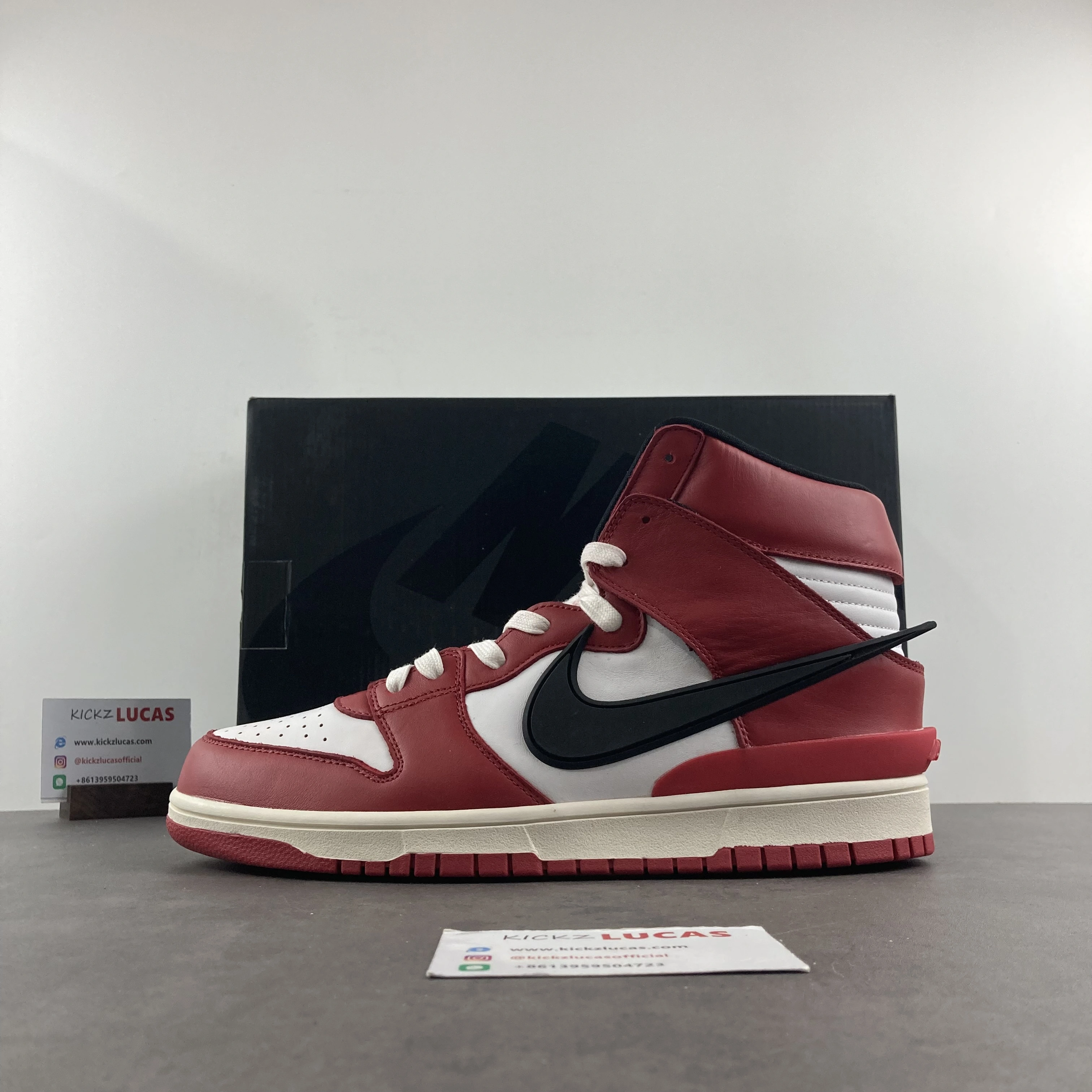 Dunk High AMBUSH RED CU7544- Minimalist 588