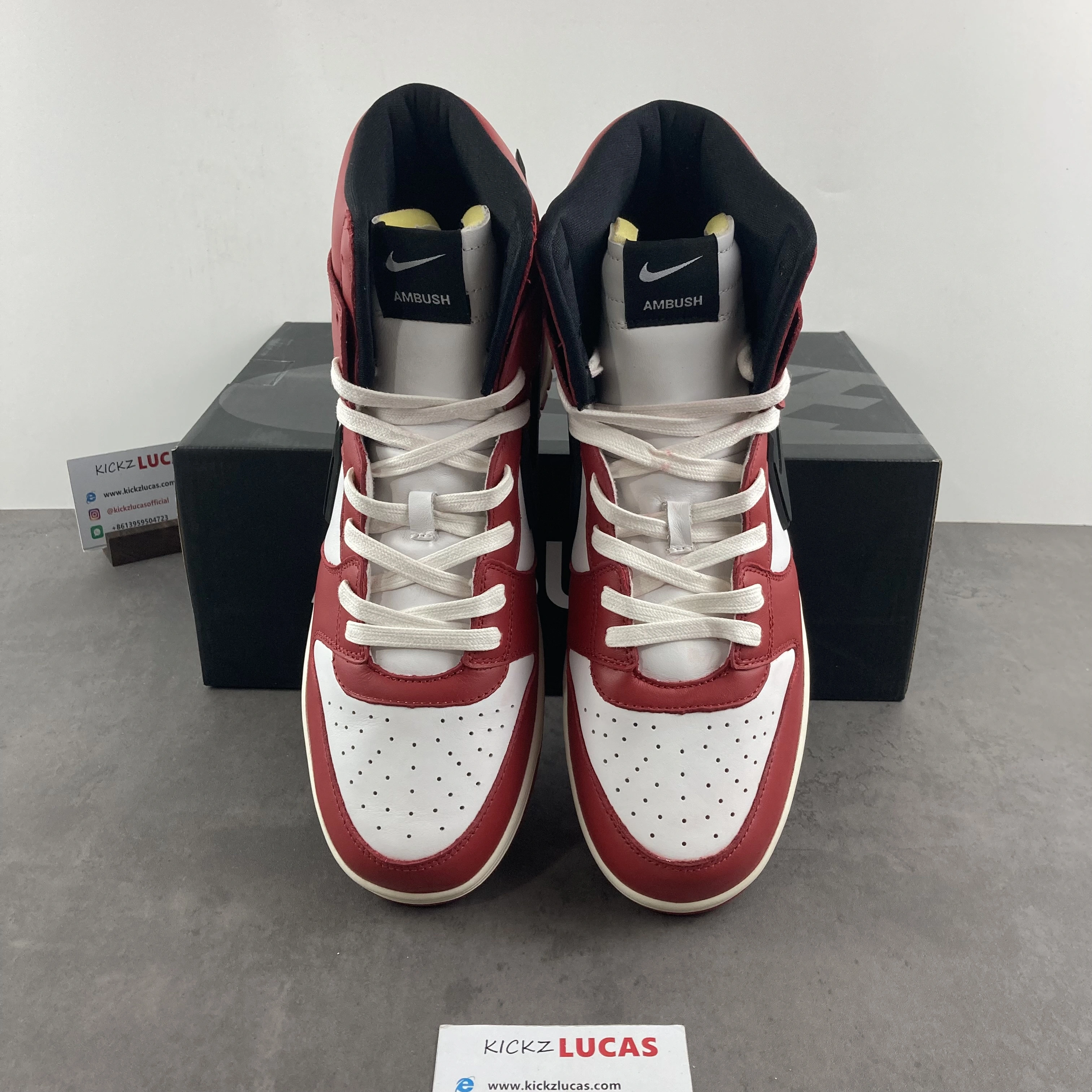Dunk High AMBUSH RED CU7544- Minimalist 588