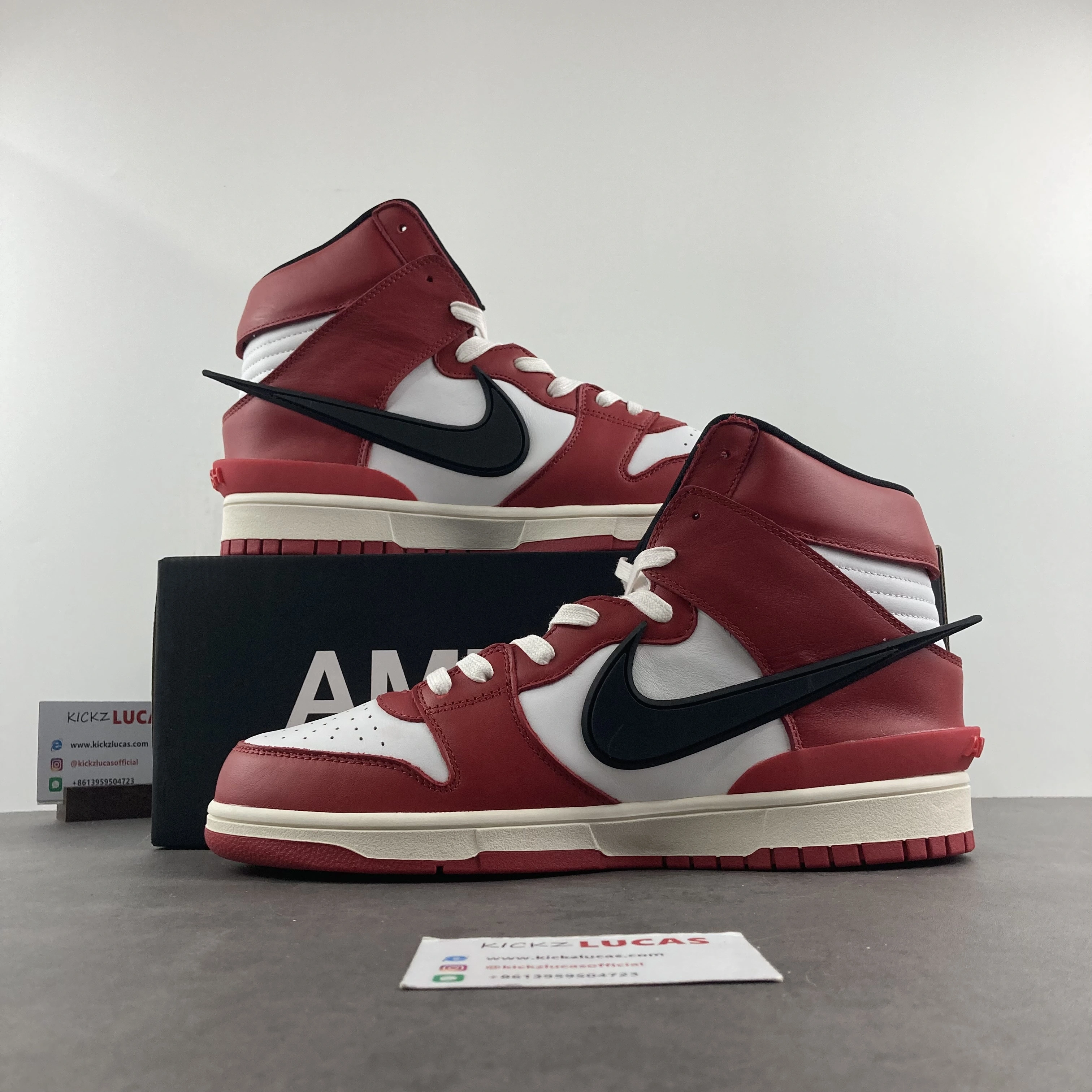 Dunk High AMBUSH RED CU7544- Minimalist 588