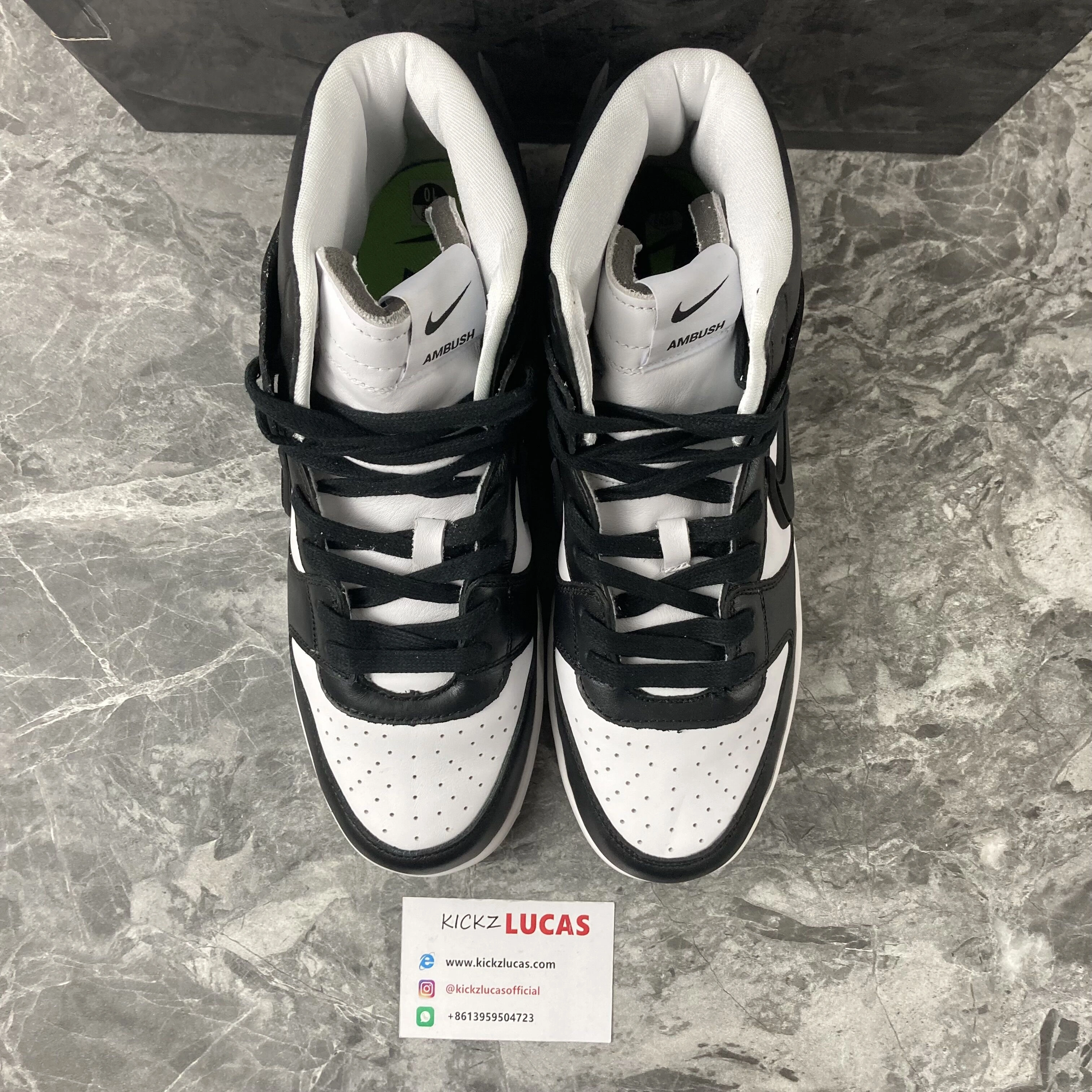Unisex Dunk High Ambush Black White CU7544- 599