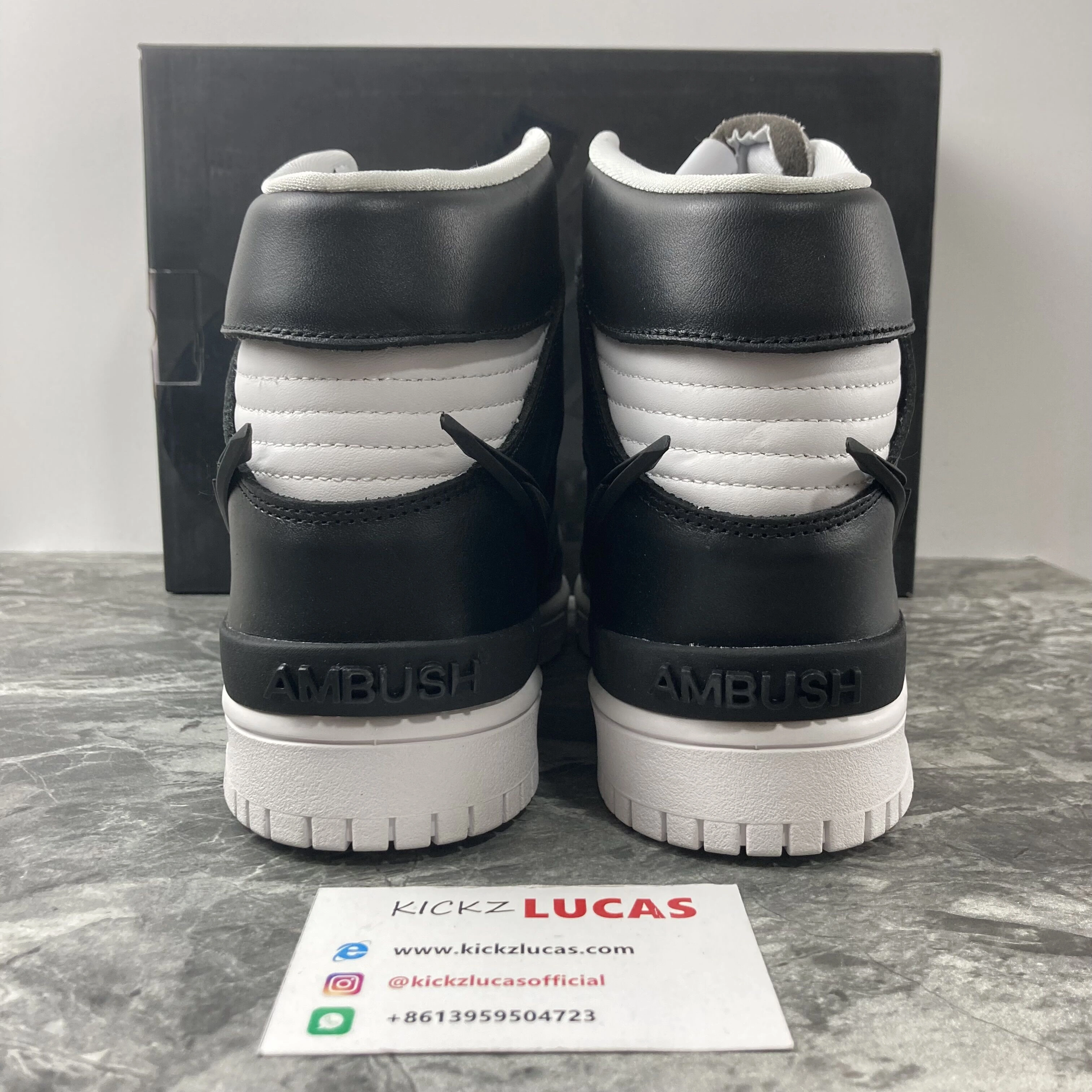 Unisex Dunk High Ambush Black White CU7544- 599
