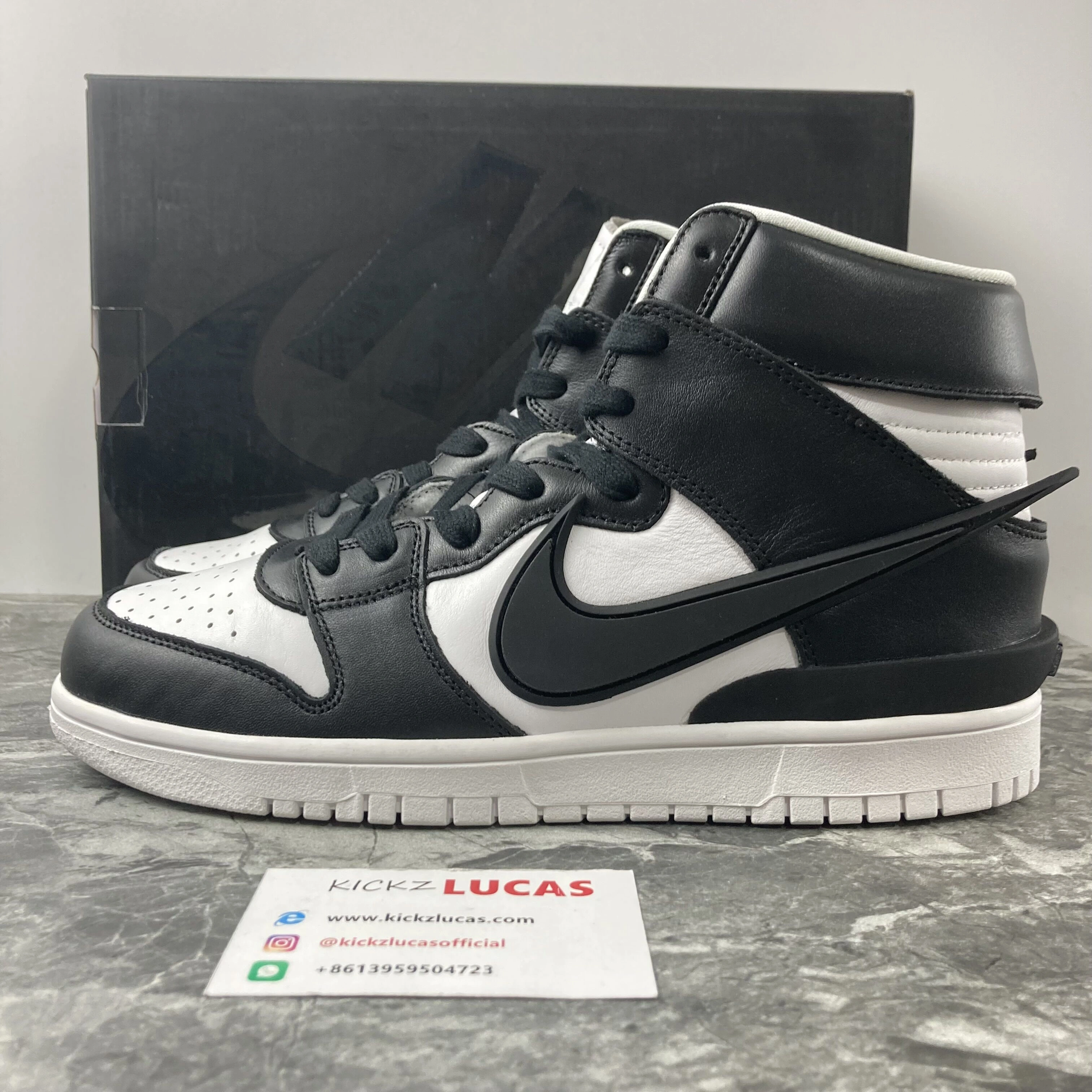 Unisex Dunk High Ambush Black White CU7544- 599