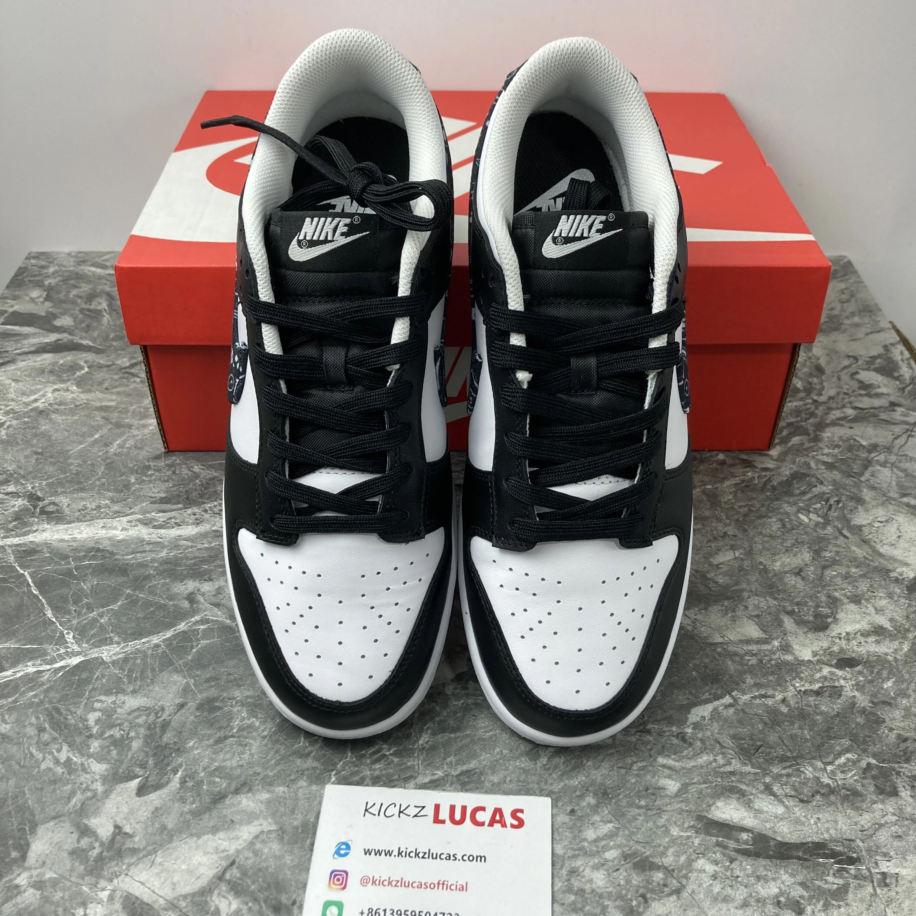 Dunk Low Black Paisley DH4401- Stretchable 427