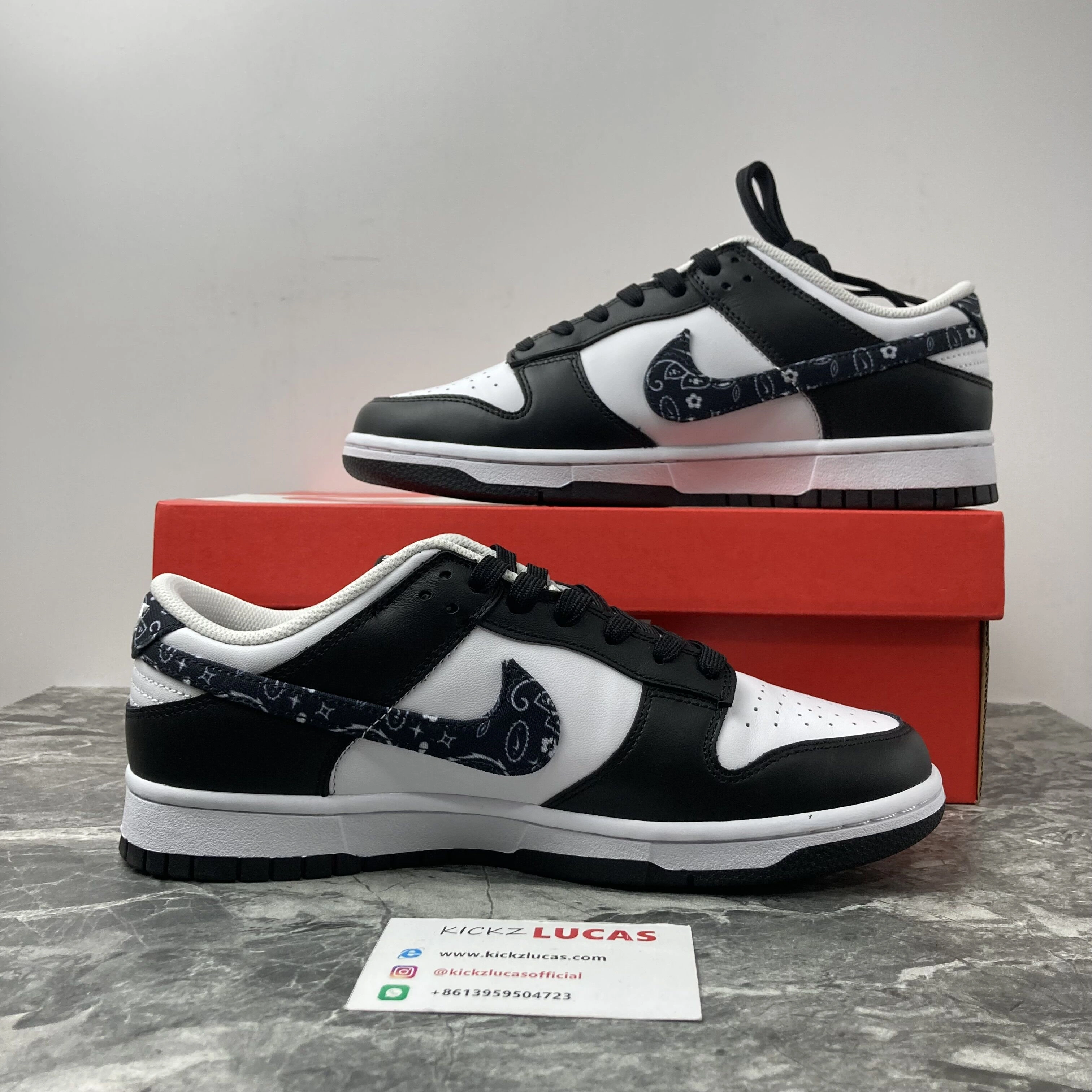 Dunk Low Black Paisley DH4401- Stretchable 427