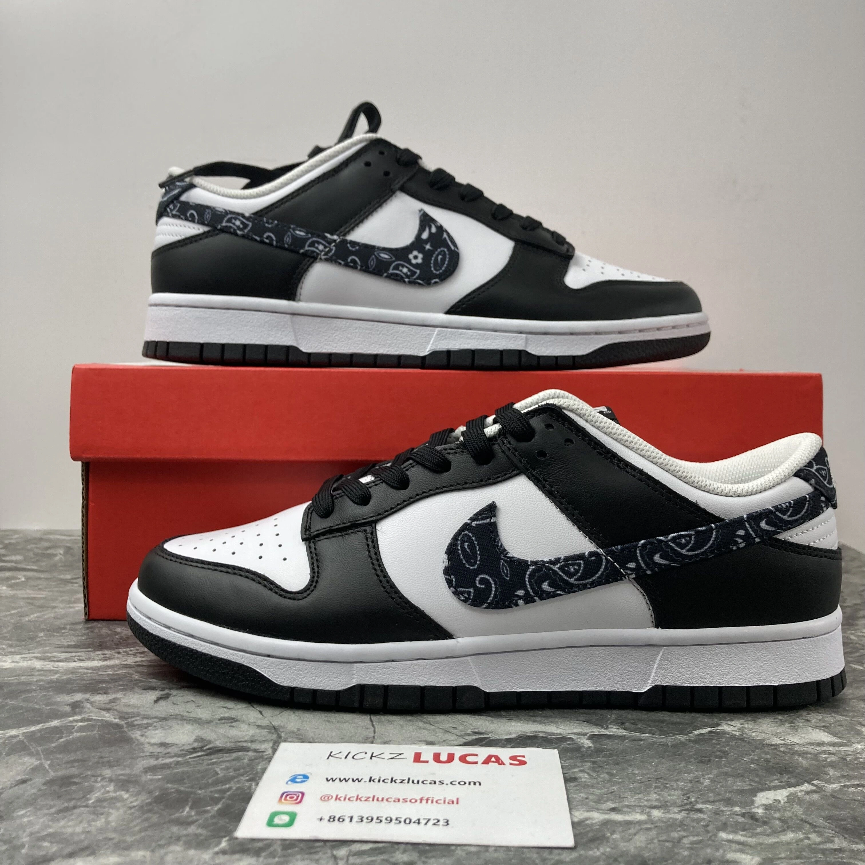 Dunk Low Black Paisley DH4401- Stretchable 427