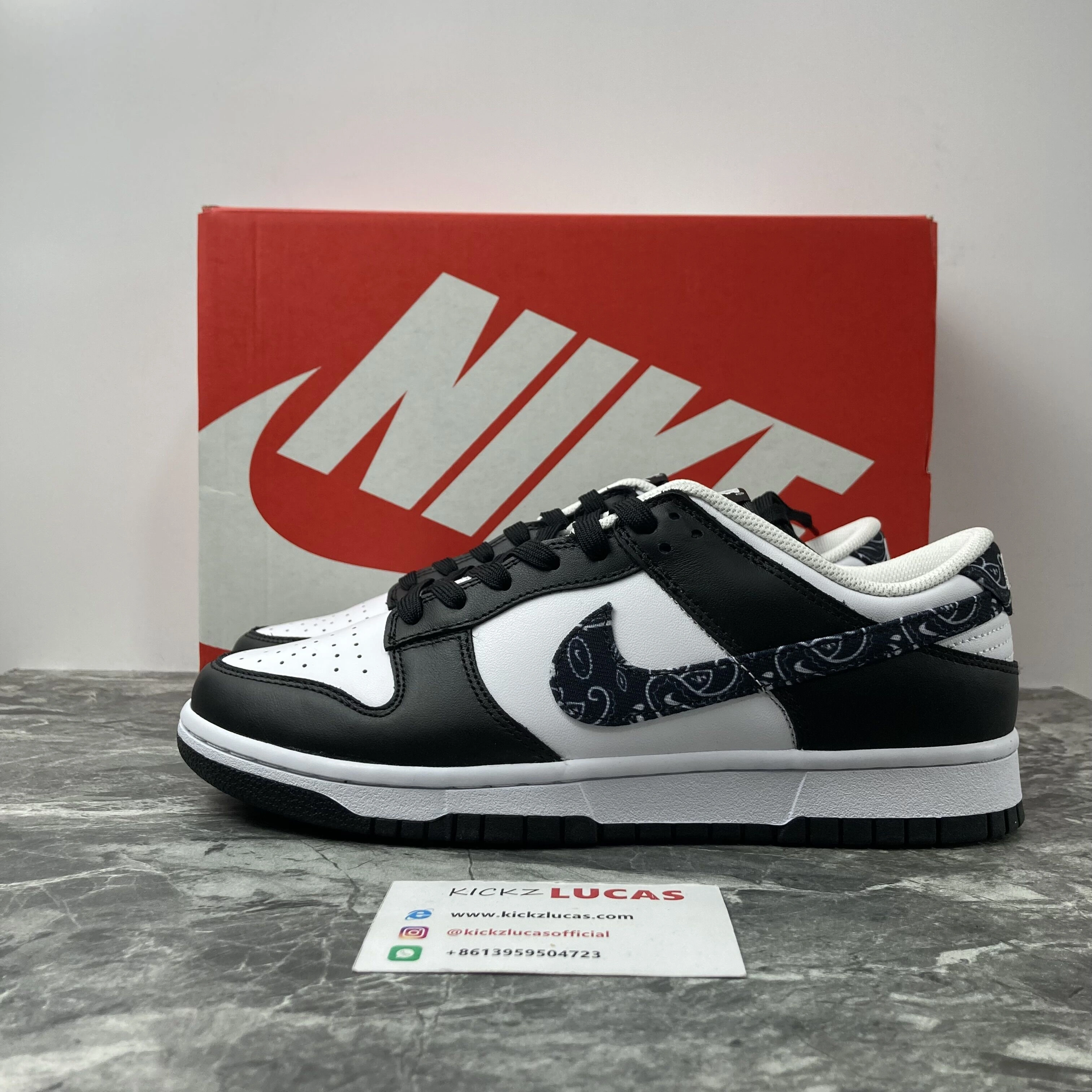Dunk Low Black Paisley DH4401- Stretchable 427