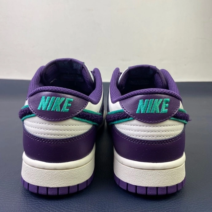 Dunk Low Chenille Swoosh Sail Grand Purple DQ7683- Vibrant 320