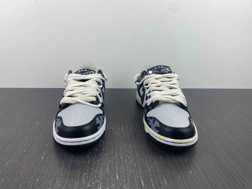Timeless Dunk Low Customized Black DD3363- 343