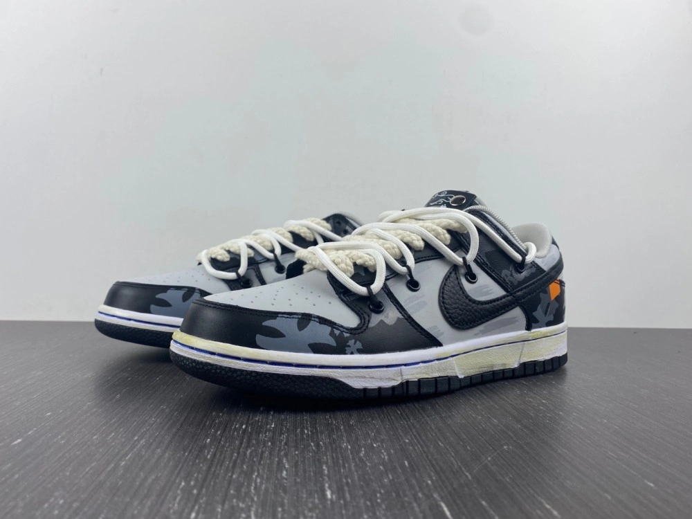 Timeless Dunk Low Customized Black DD3363- 343