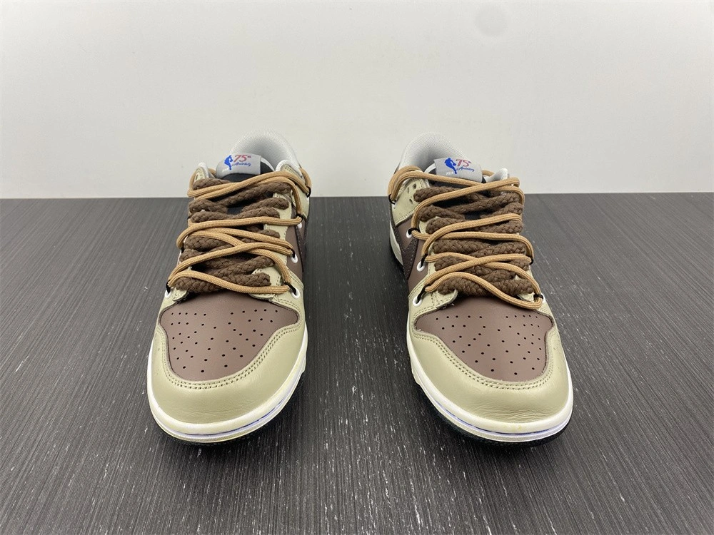 Effortless Dunk Low Customized Brown Pink DD3363- 341