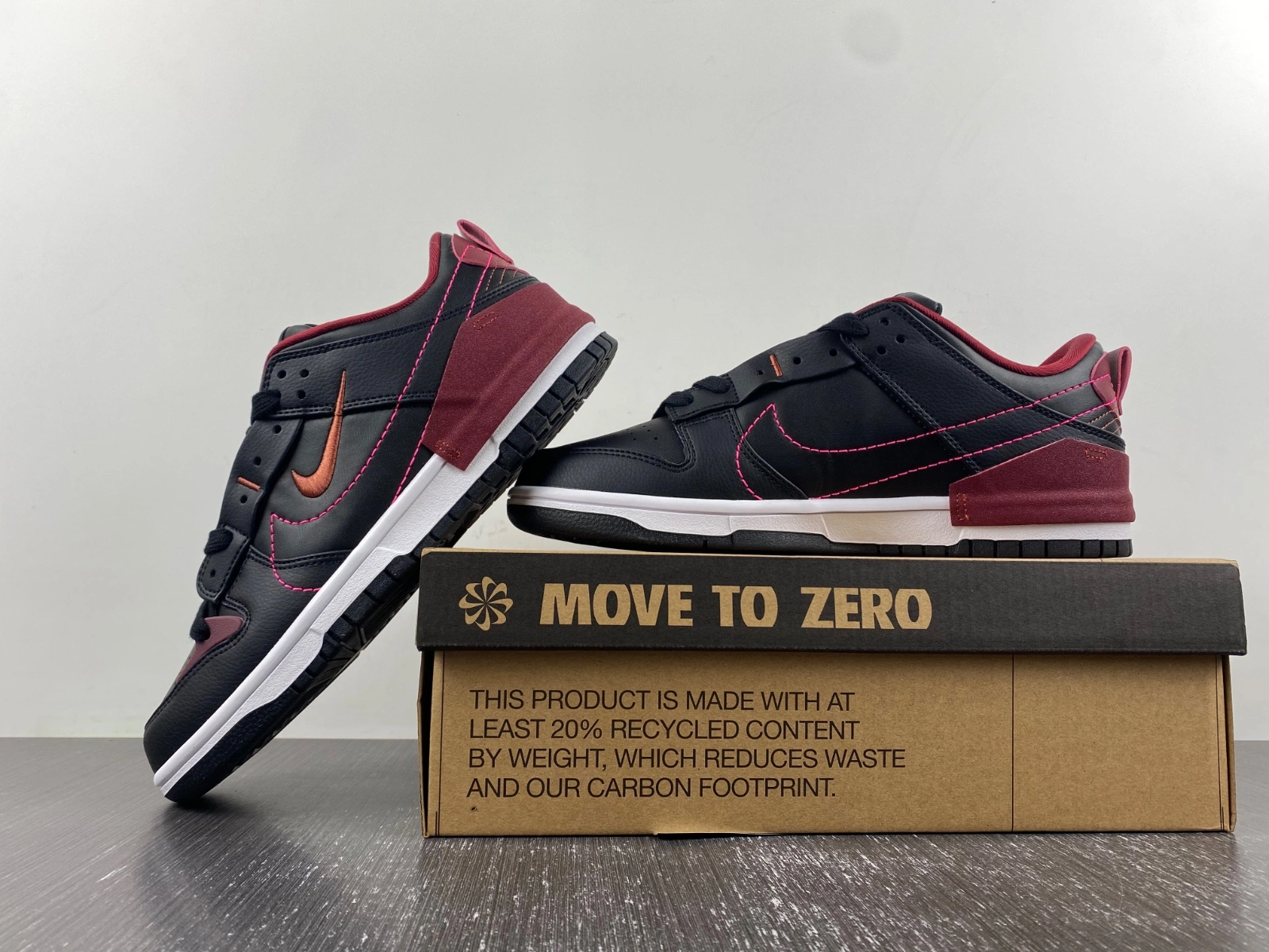 QuickDry Dunk Low Disrupt 2 Black Dark Beetroot DH4402- 77
