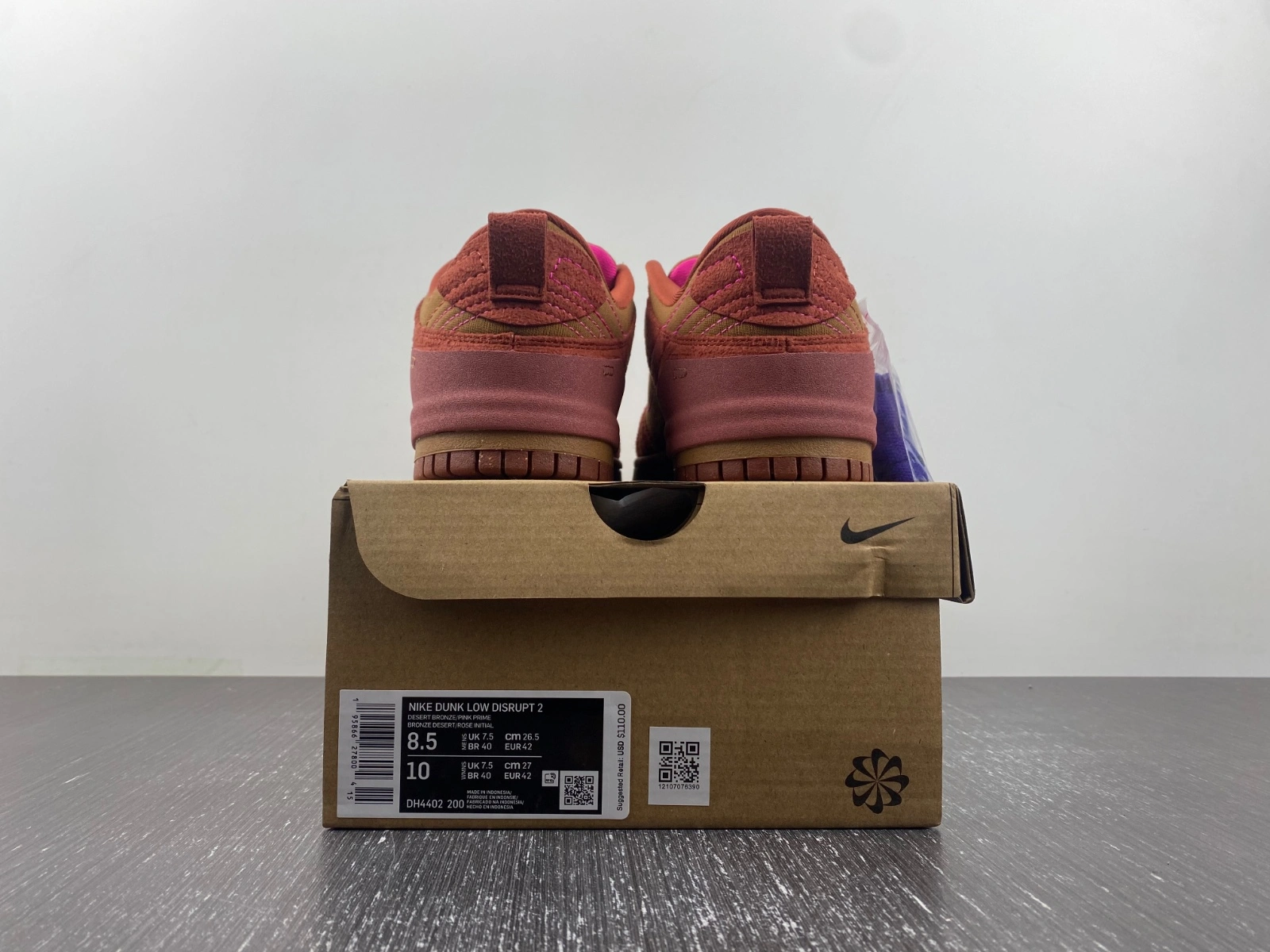 Dunk Low Disrupt 2 Desert Bronze Pink Prime DH4402- WrinkleFree 80