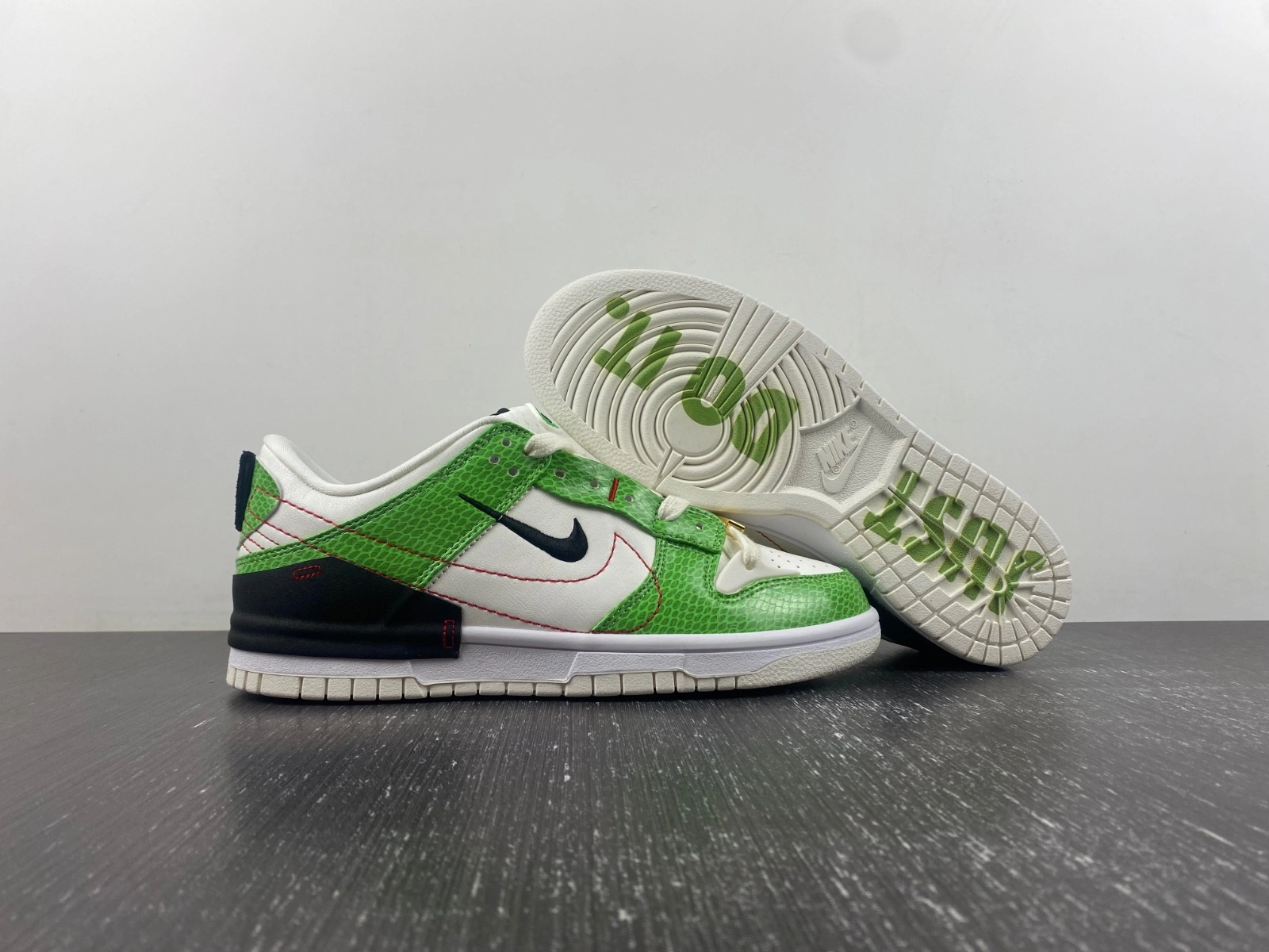 Unique Dunk Low Disrupt 2 Just Do It Snakeskin Green DV1491- 72