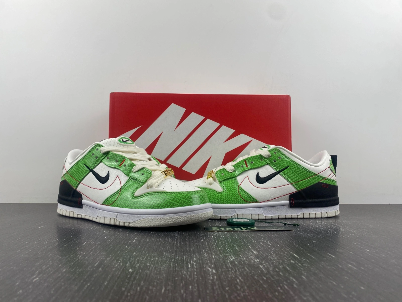 Unique Dunk Low Disrupt 2 Just Do It Snakeskin Green DV1491- 72