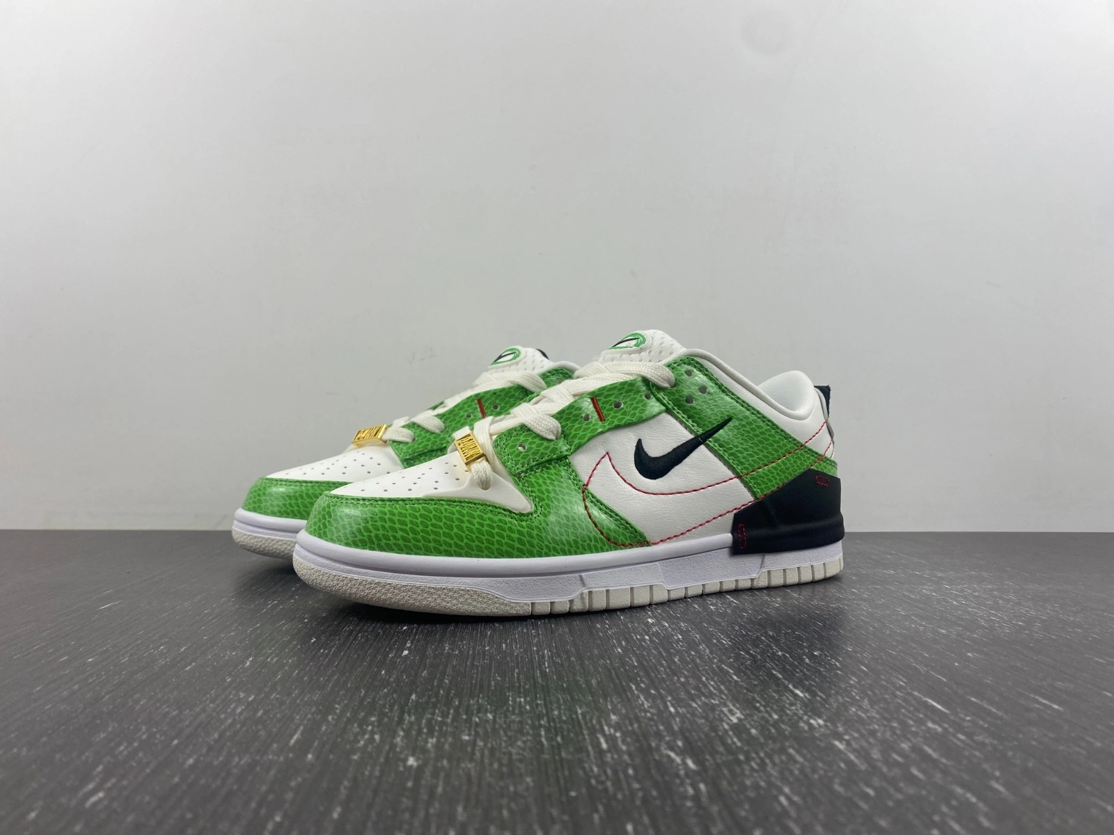 Unique Dunk Low Disrupt 2 Just Do It Snakeskin Green DV1491- 72