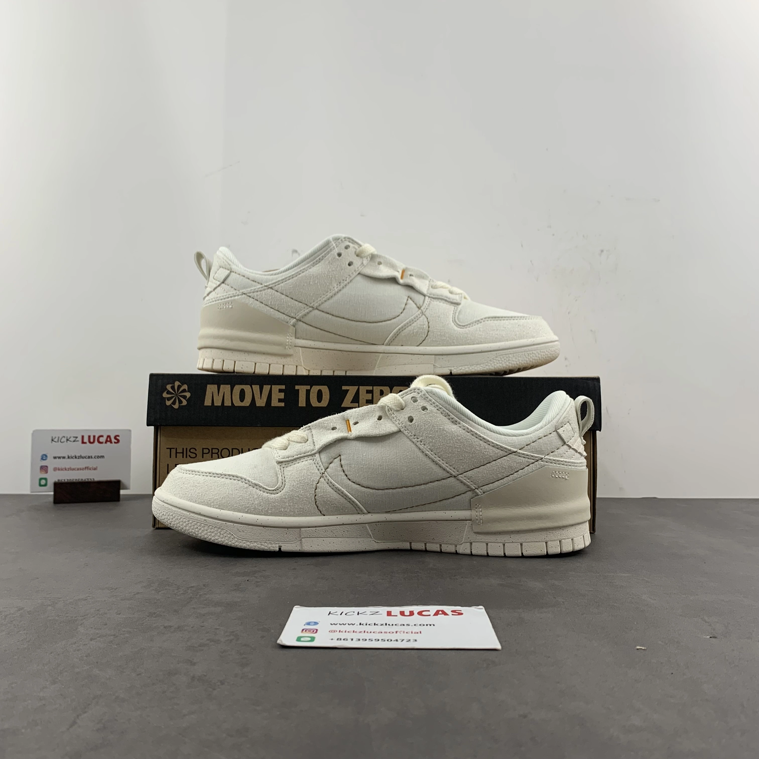 WrinkleFree Dunk Low Disrupt 2 Pale Ivory DH4402- 83
