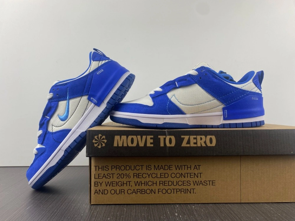 Dunk Low Disrupt 2 White University Blue DH4402- Versatile 374