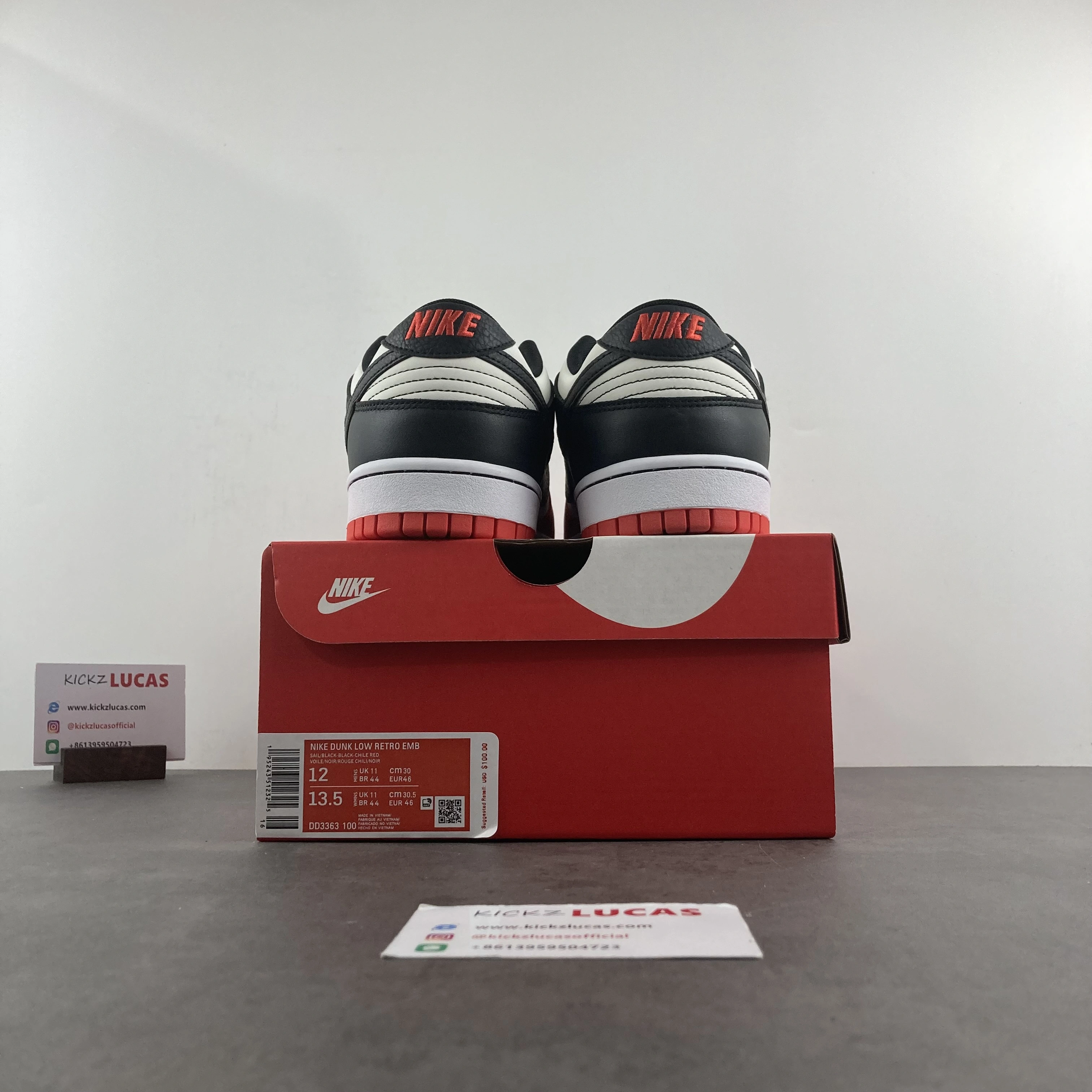 Elegant Dunk Low EMB NBA 75th Anniversary Chicago DD3363- 448