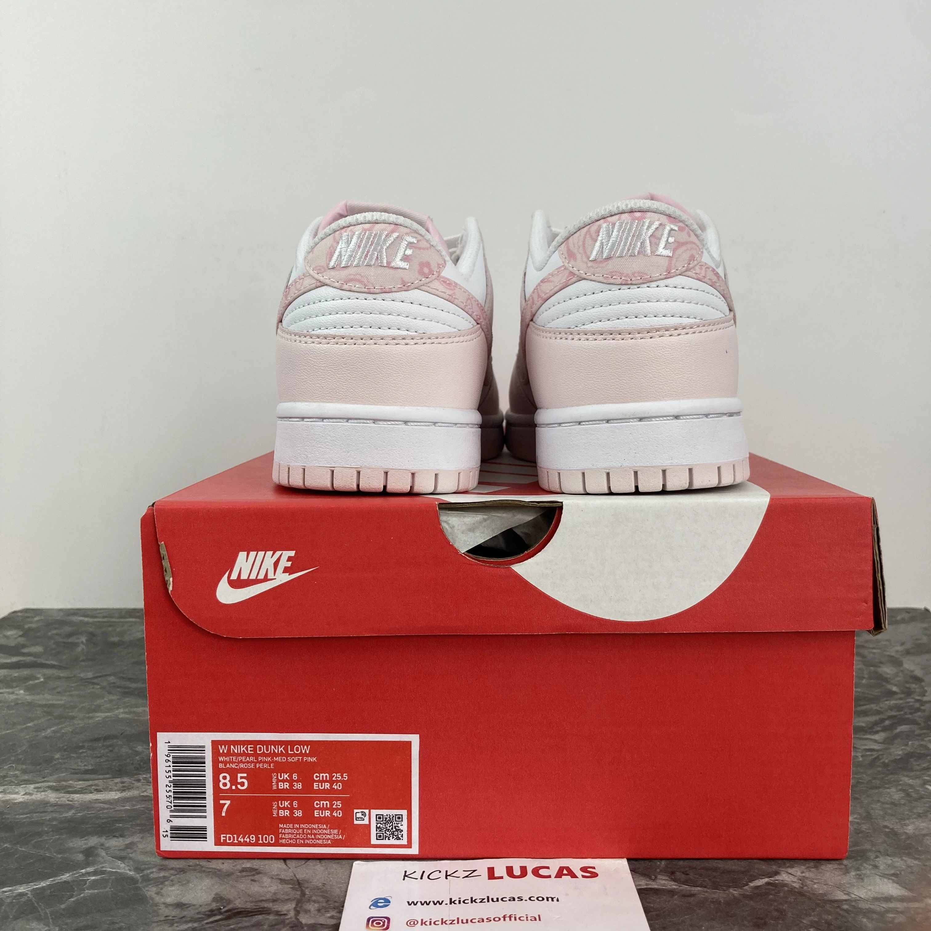 HighPerformance Dunk Low Essential Paisley Pack Pink FD1449- 232