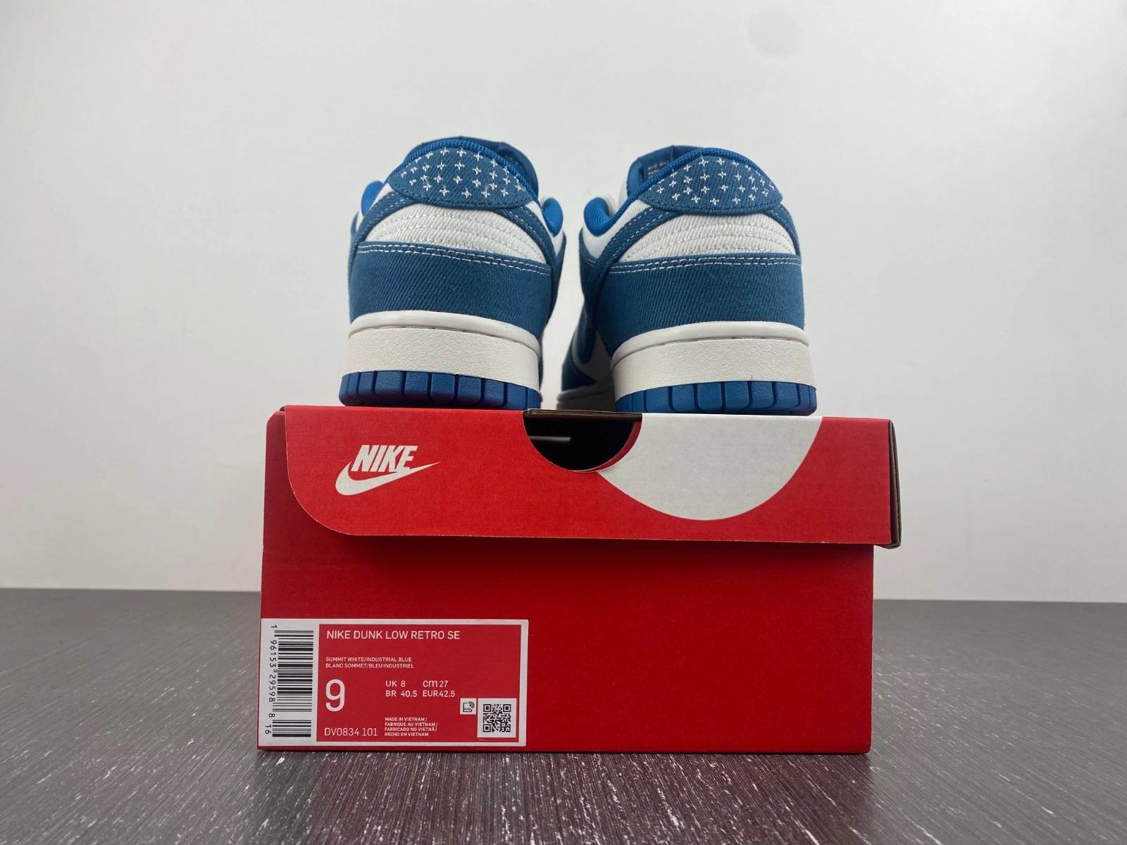 Dunk Low Industrial Blue Sashiko DV0834- MoistureWicking 187