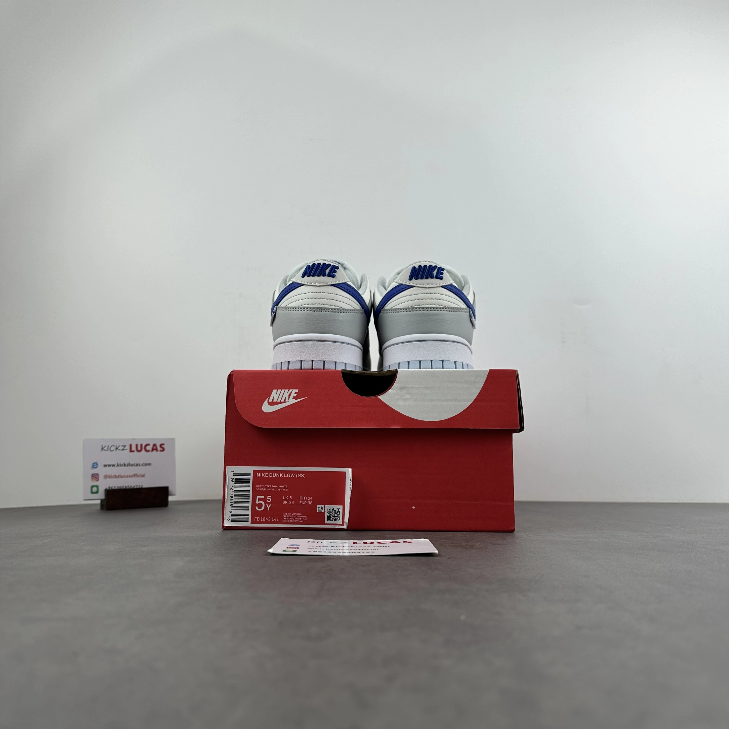 Dunk Low Ivory Hyper Royal FB1843- ZeroBulk 229
