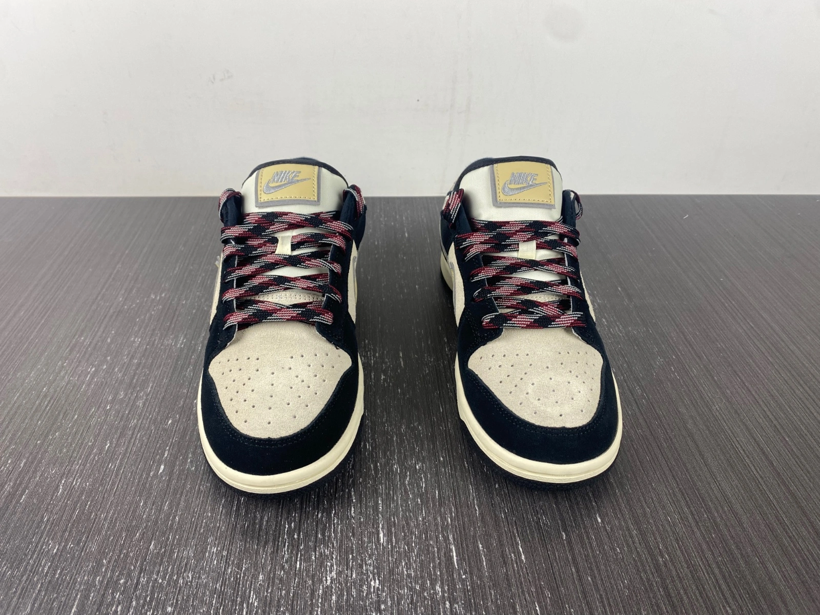 Attractive Dunk Low LX Black Suede Team Gold DV3054- 231