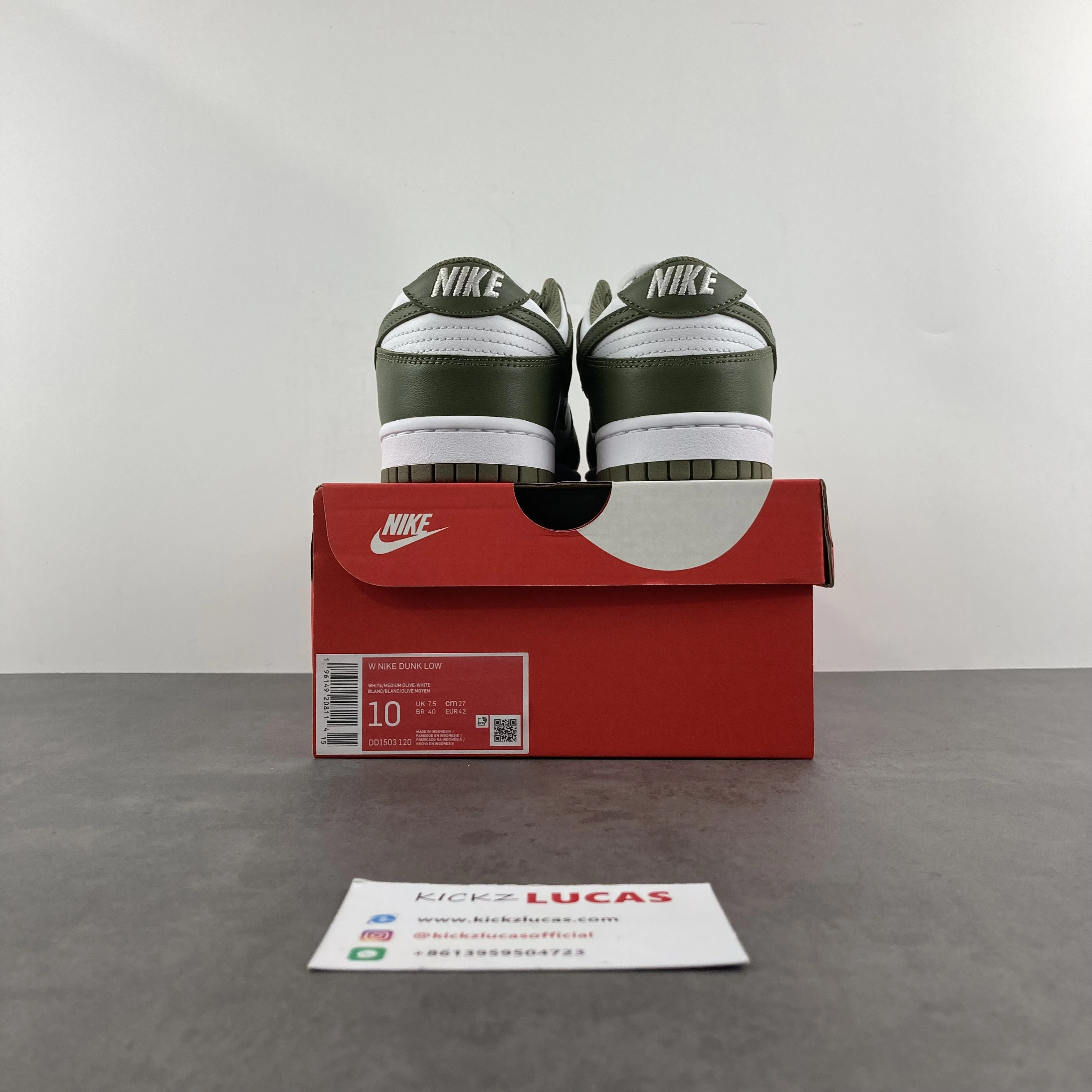 Dunk Low Medium Olive DD1503- SoftTouch 317