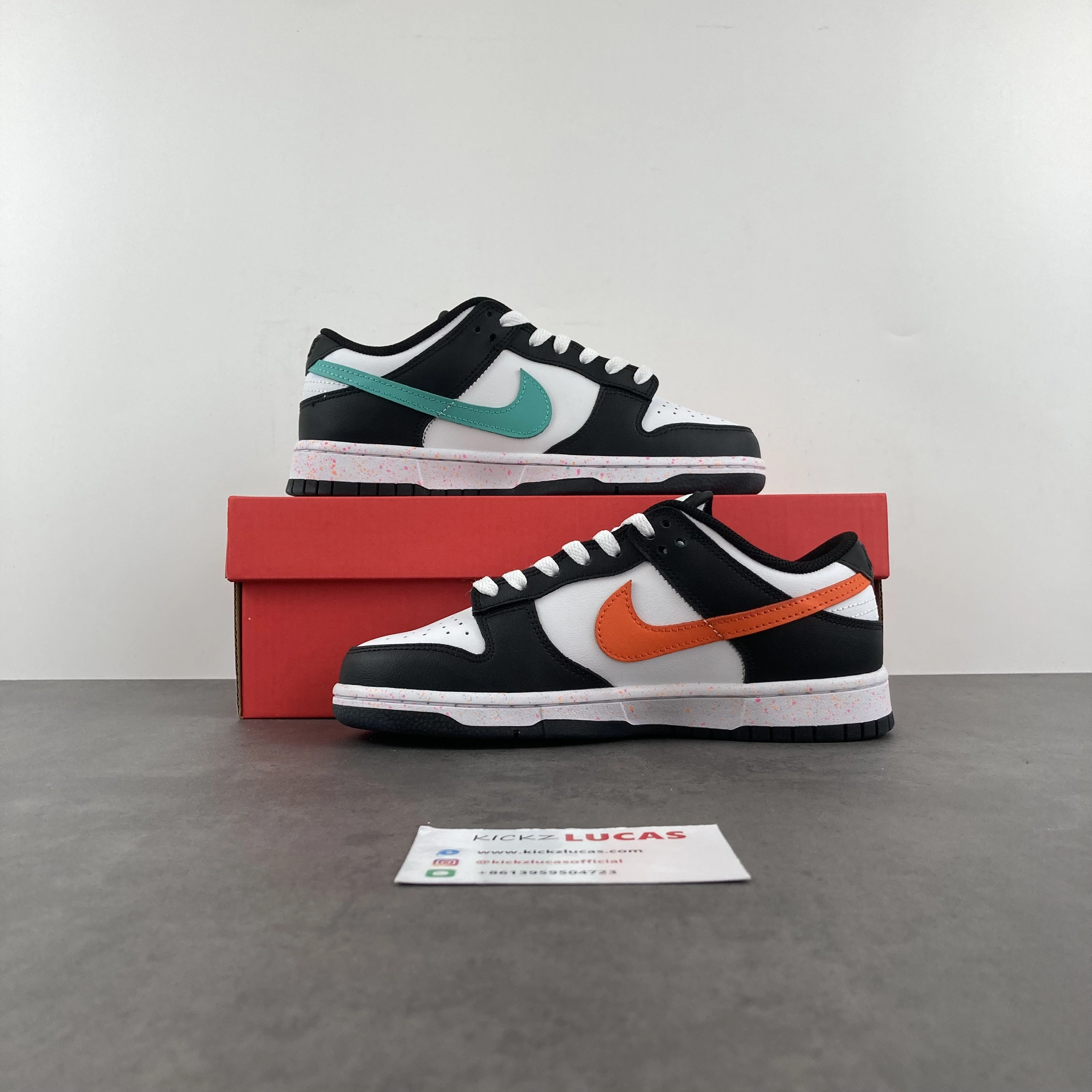 Dunk Low Multiple Swooshes White Washed Teal FD4623- FreshLook 235