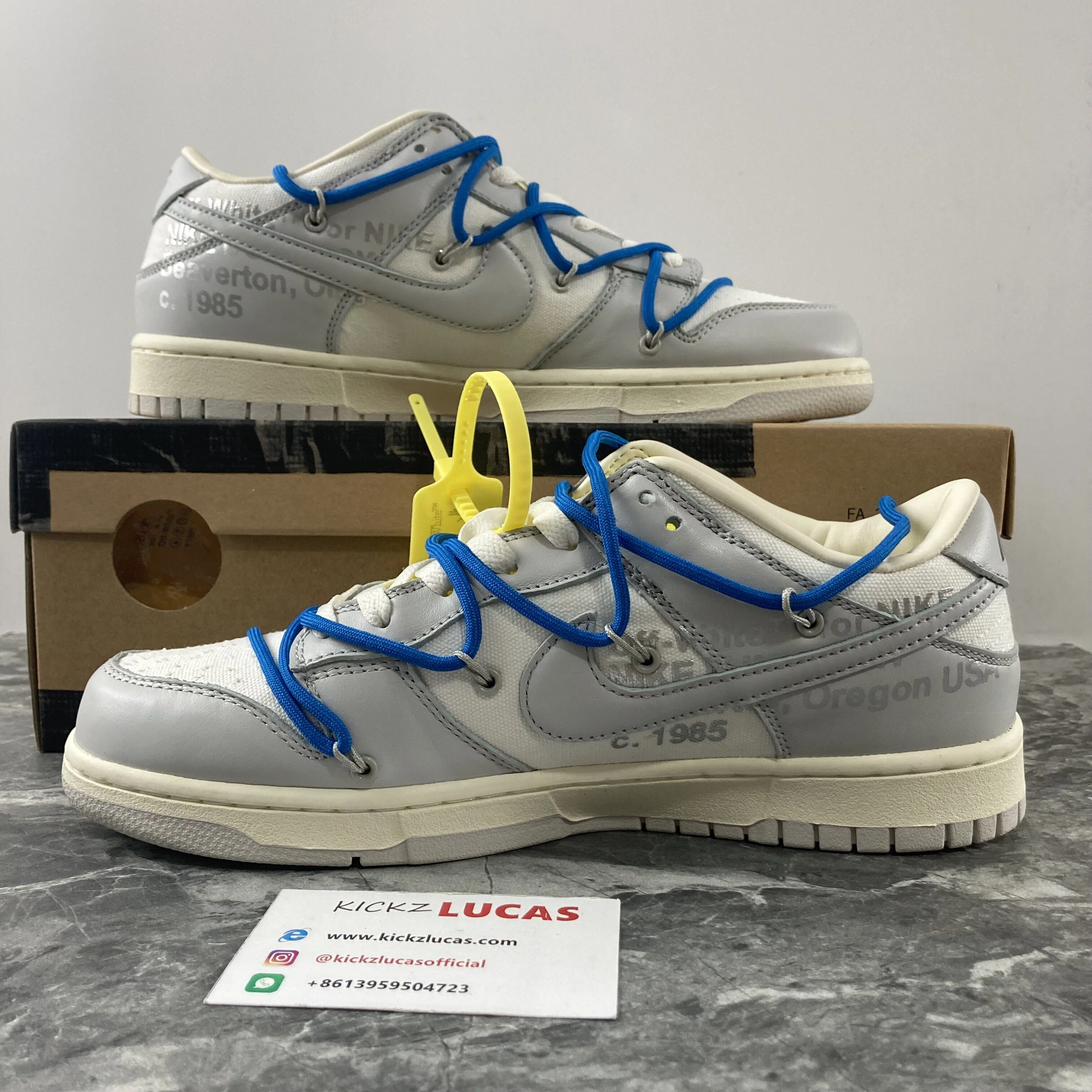 Resilient Dunk Low Off-White Lot 10 DM1602- 450
