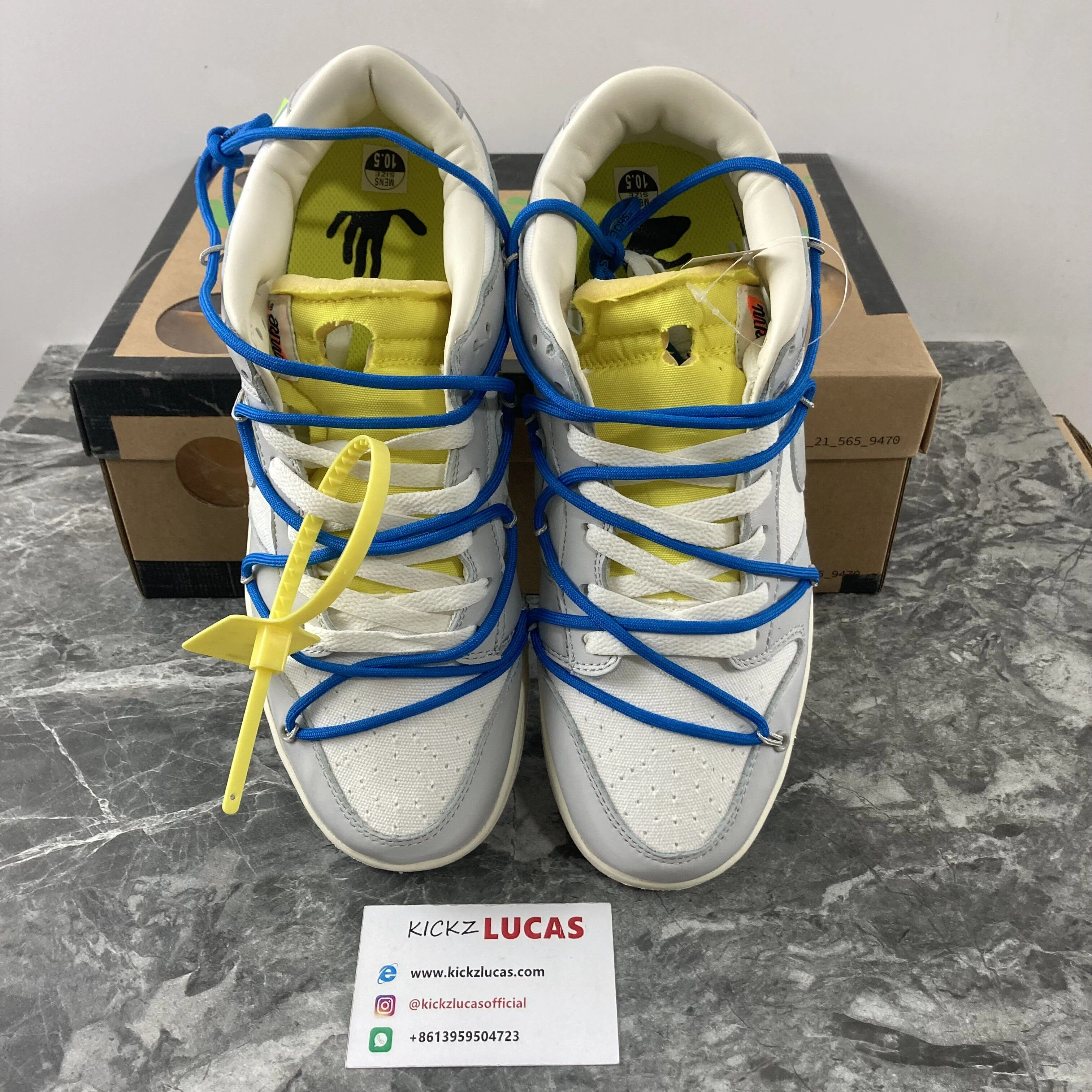 Resilient Dunk Low Off-White Lot 10 DM1602- 450