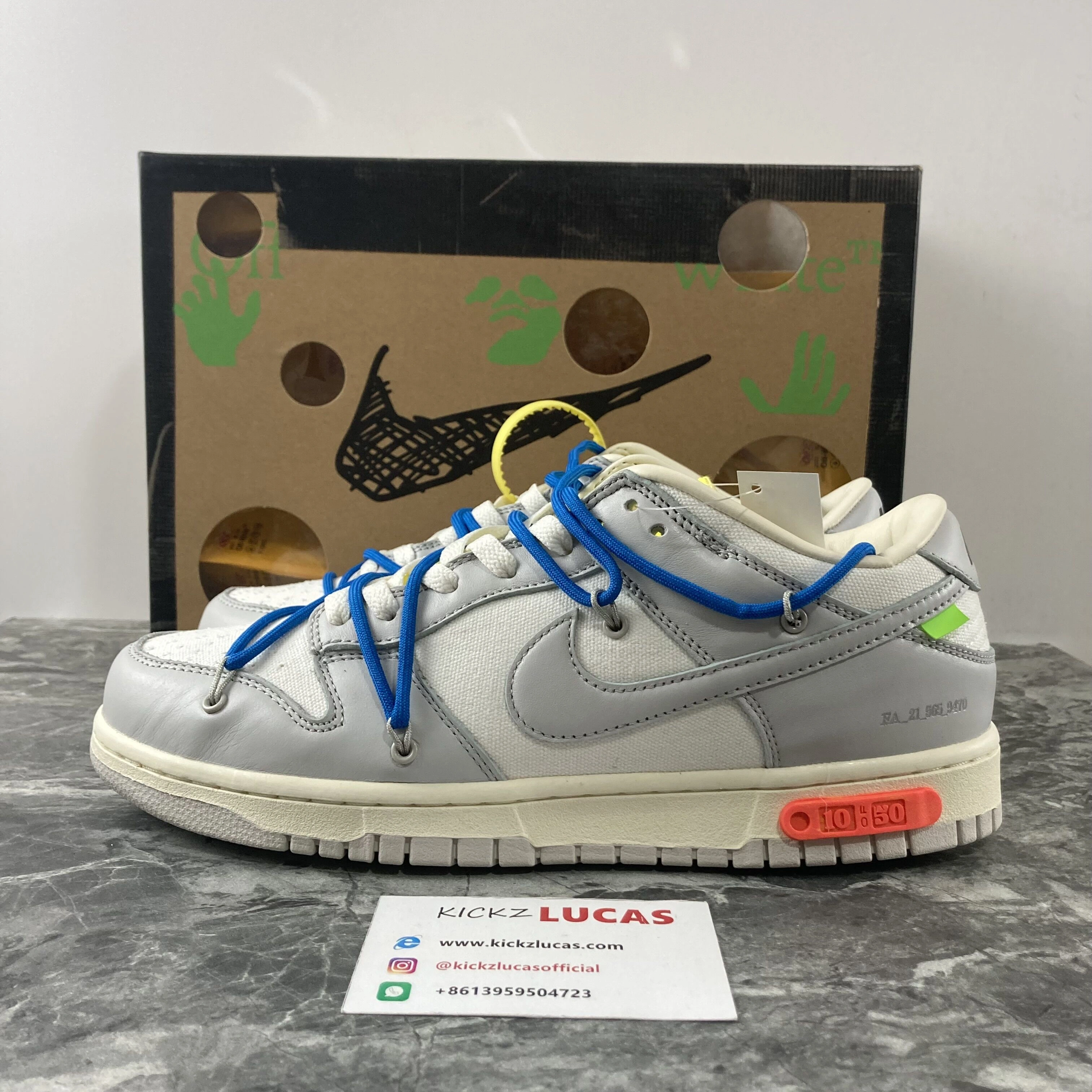 Resilient Dunk Low Off-White Lot 10 DM1602- 450