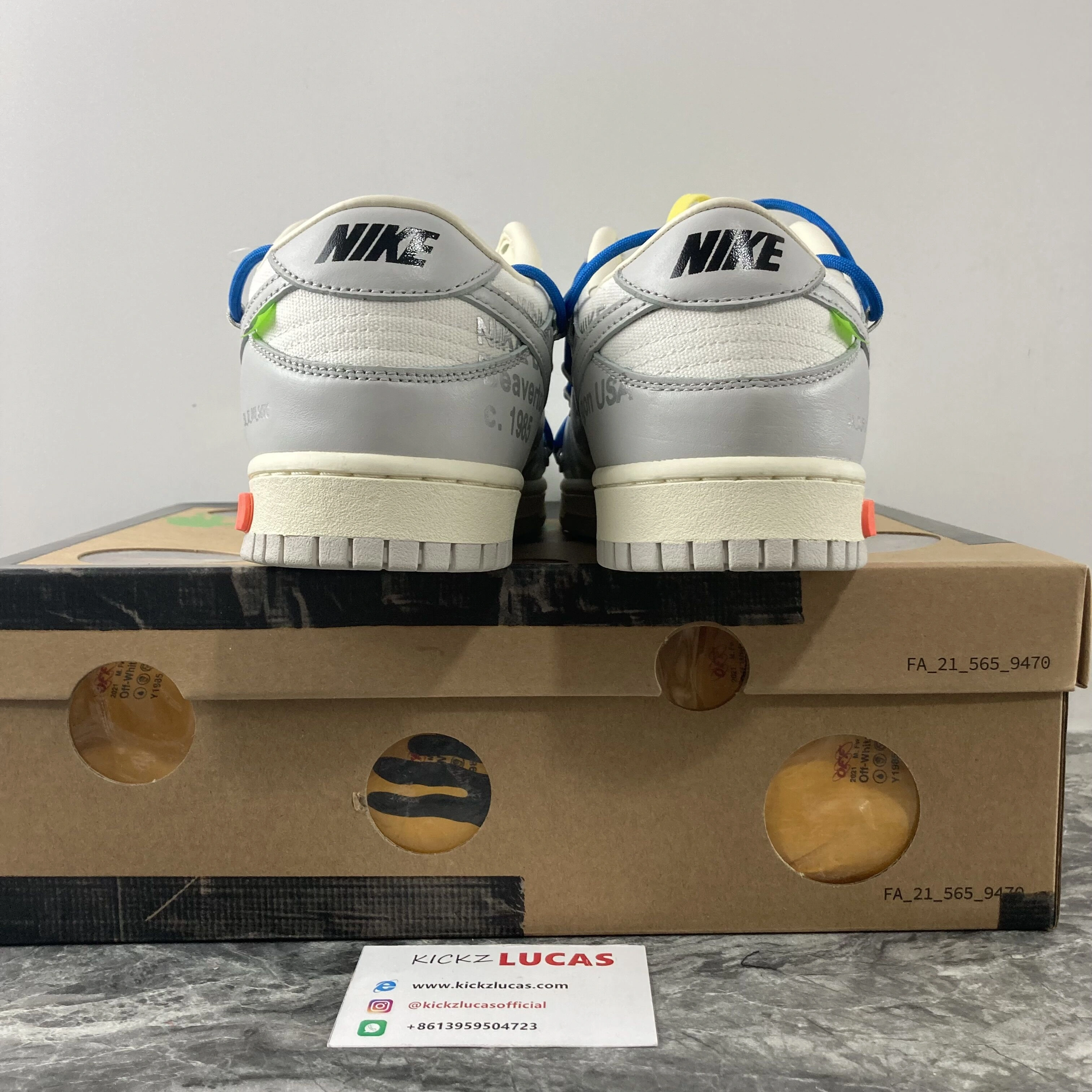 Resilient Dunk Low Off-White Lot 10 DM1602- 450