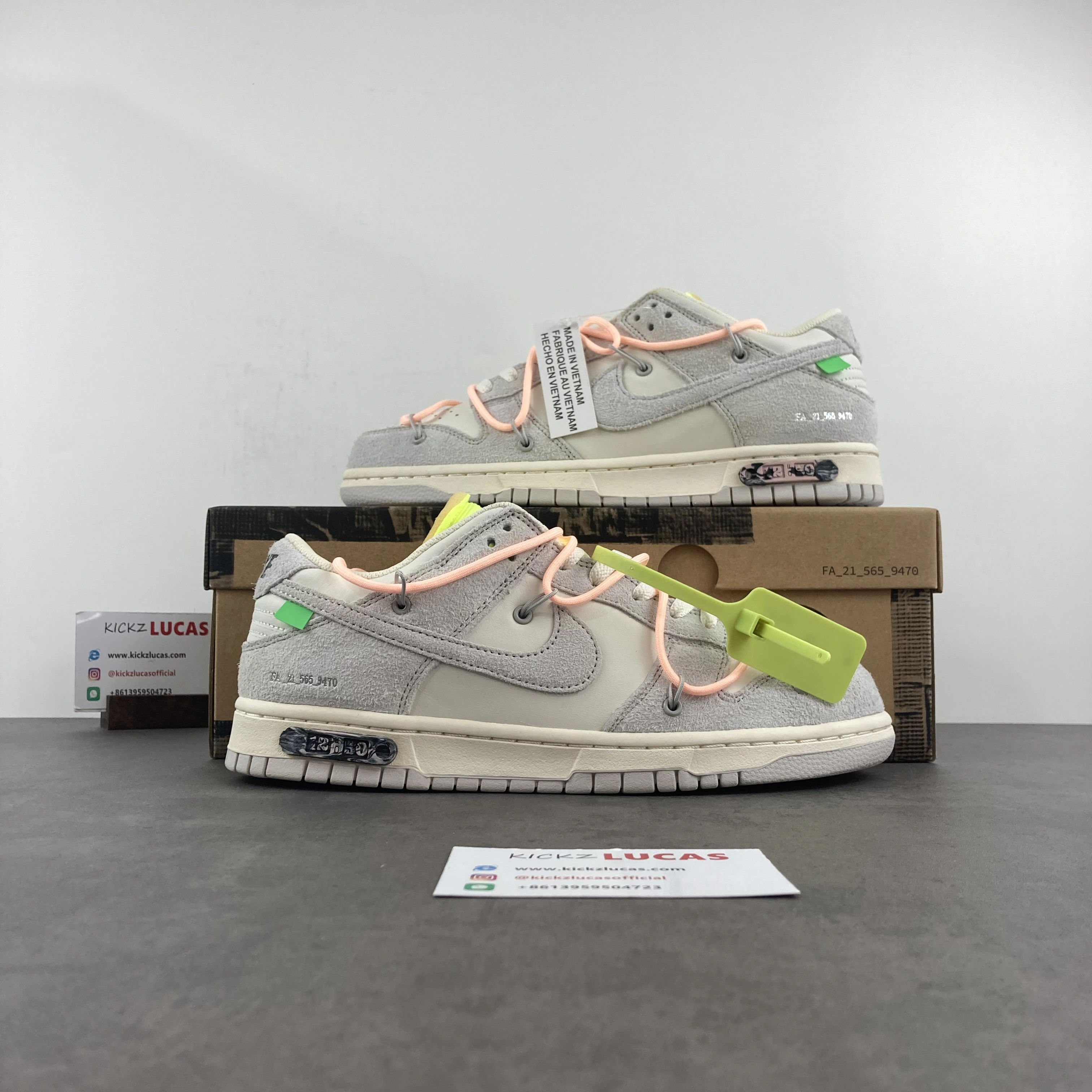 Dunk Low Off-White Lot 12 DJ0950- Snug 311