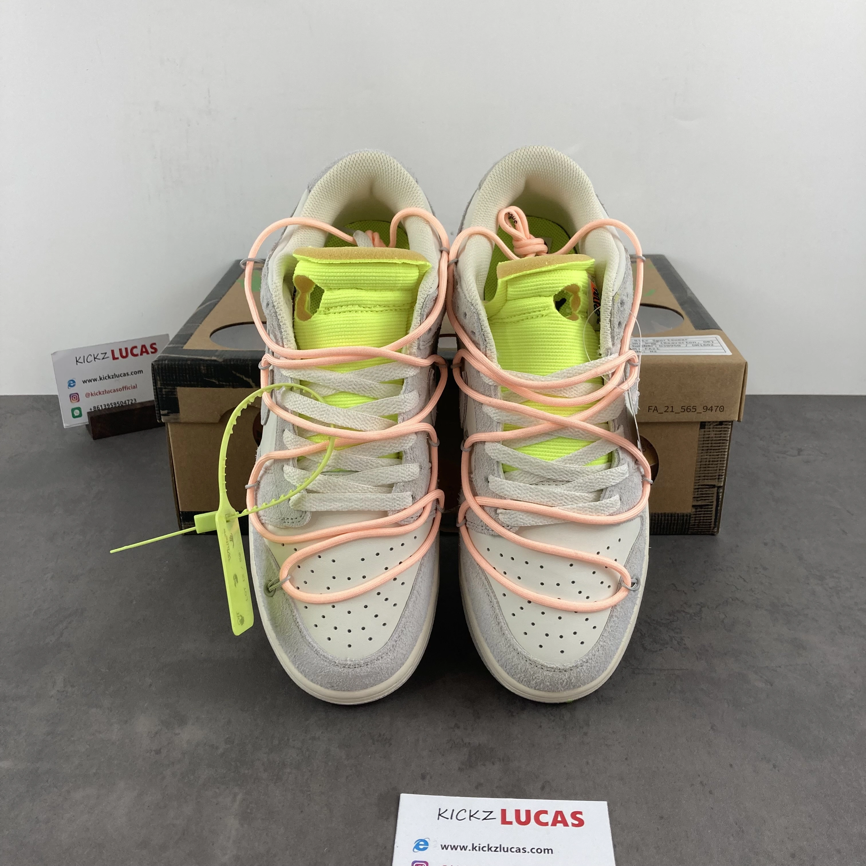 Dunk Low Off-White Lot 12 DJ0950- Snug 311
