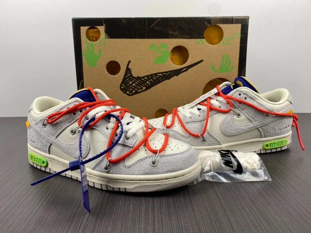FastDry Dunk Low Off-White Lot 13 DJ0950- 429