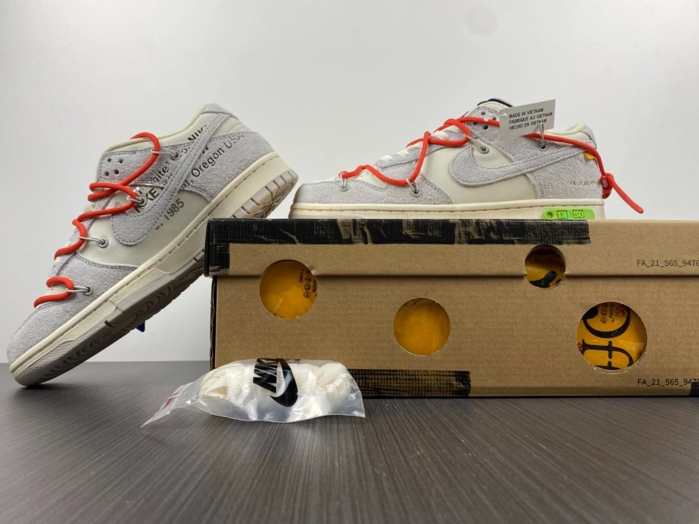 FastDry Dunk Low Off-White Lot 13 DJ0950- 429