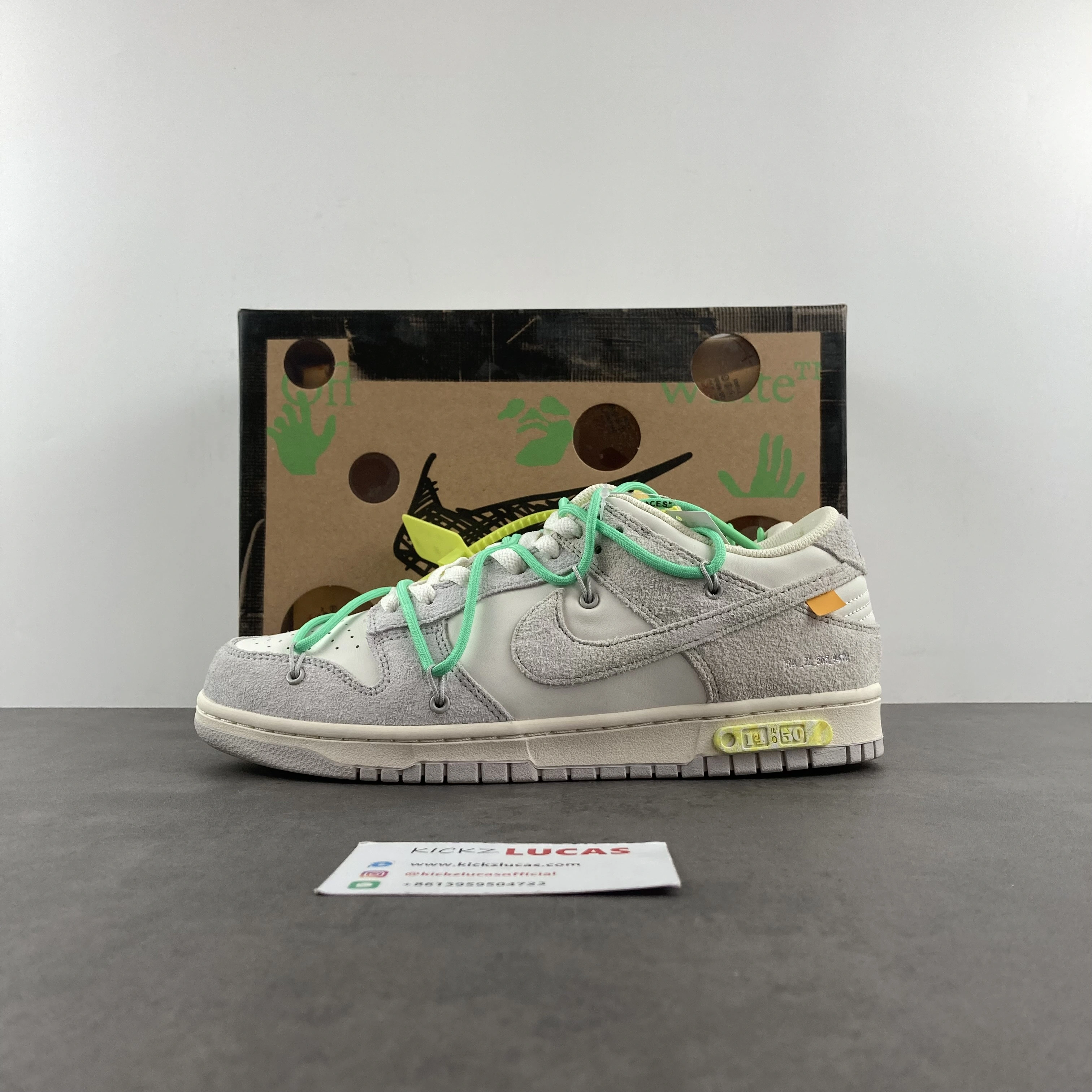 Unique Dunk Low Off-White Lot 14 DJ0950- 489