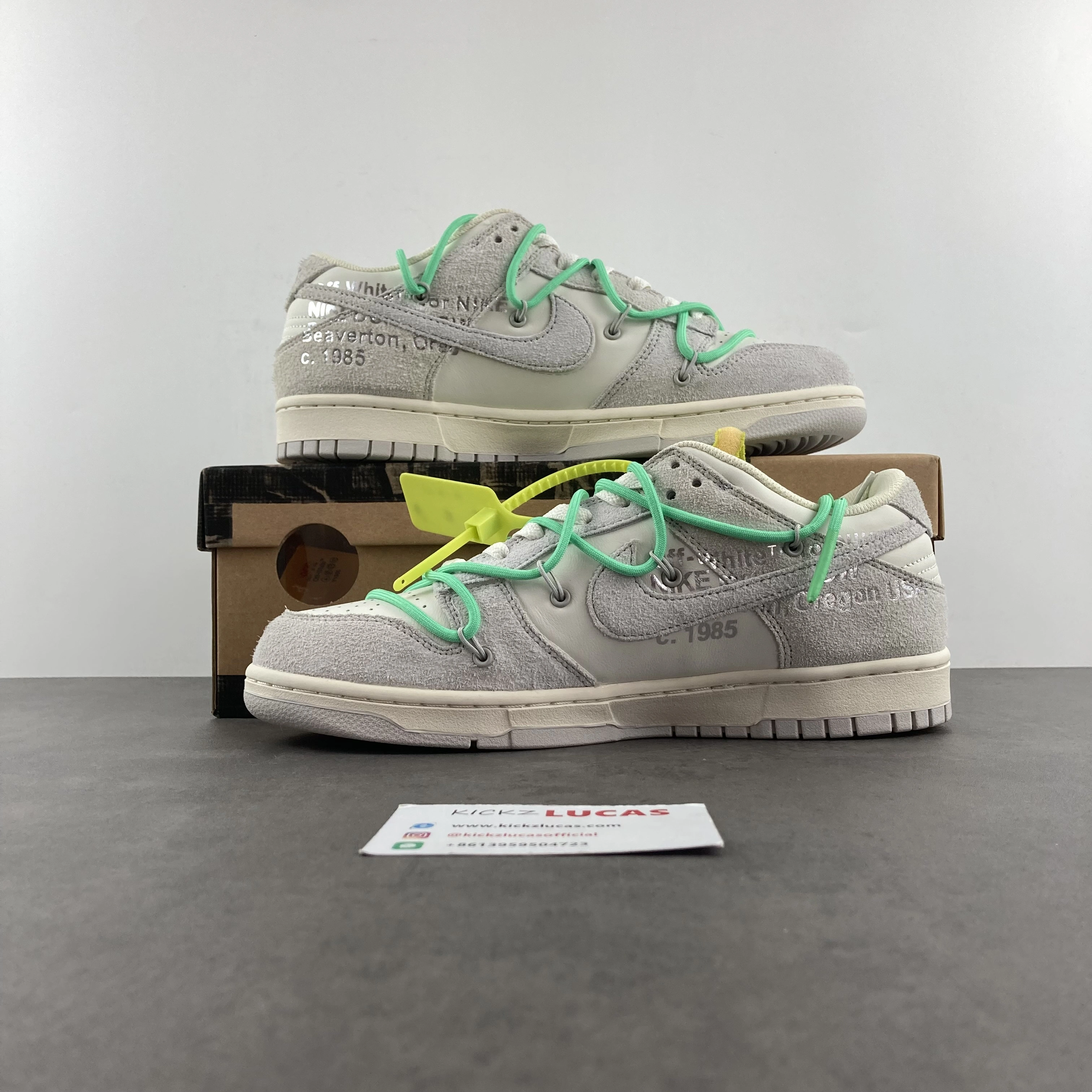 Unique Dunk Low Off-White Lot 14 DJ0950- 489