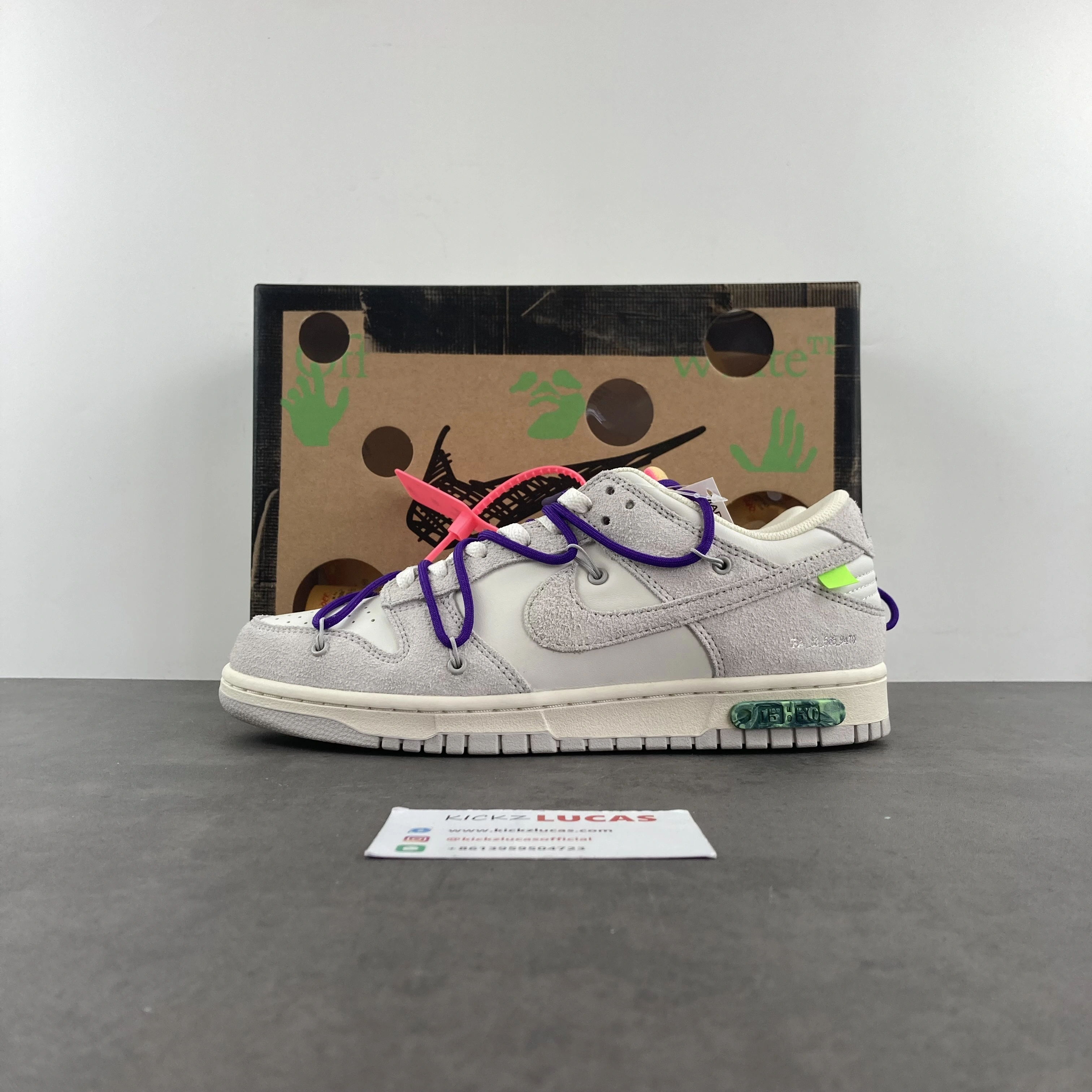 GoAnywhere Dunk Low Off-White Lot 15 DJ0950- 498