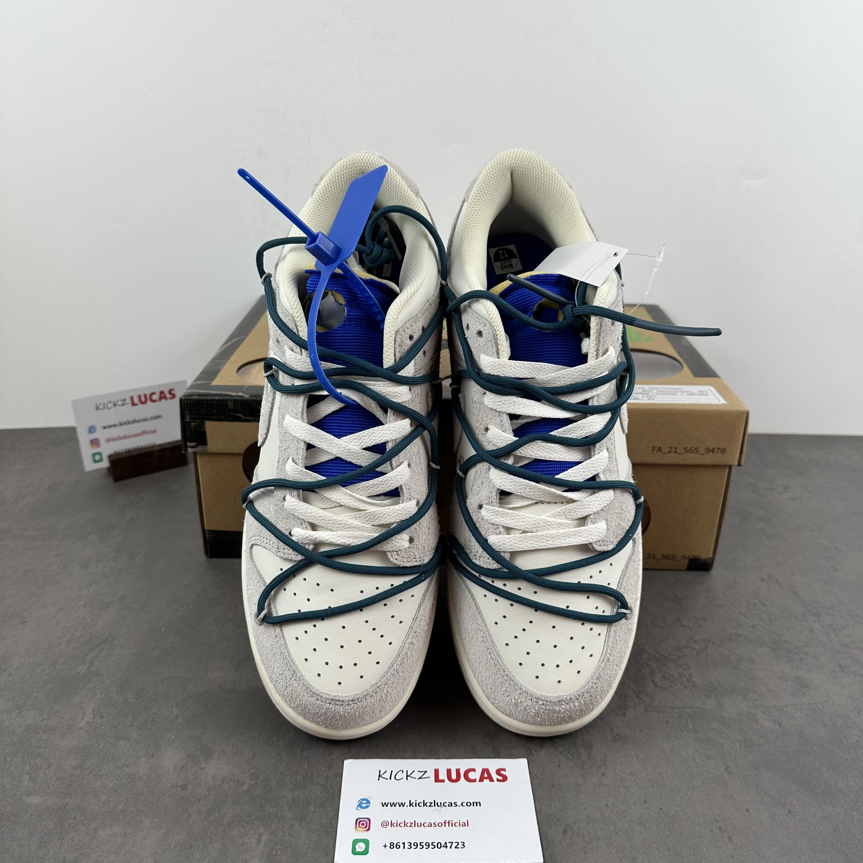 Comfortable Dunk Low Off-White Lot 16 DJ0950- 447