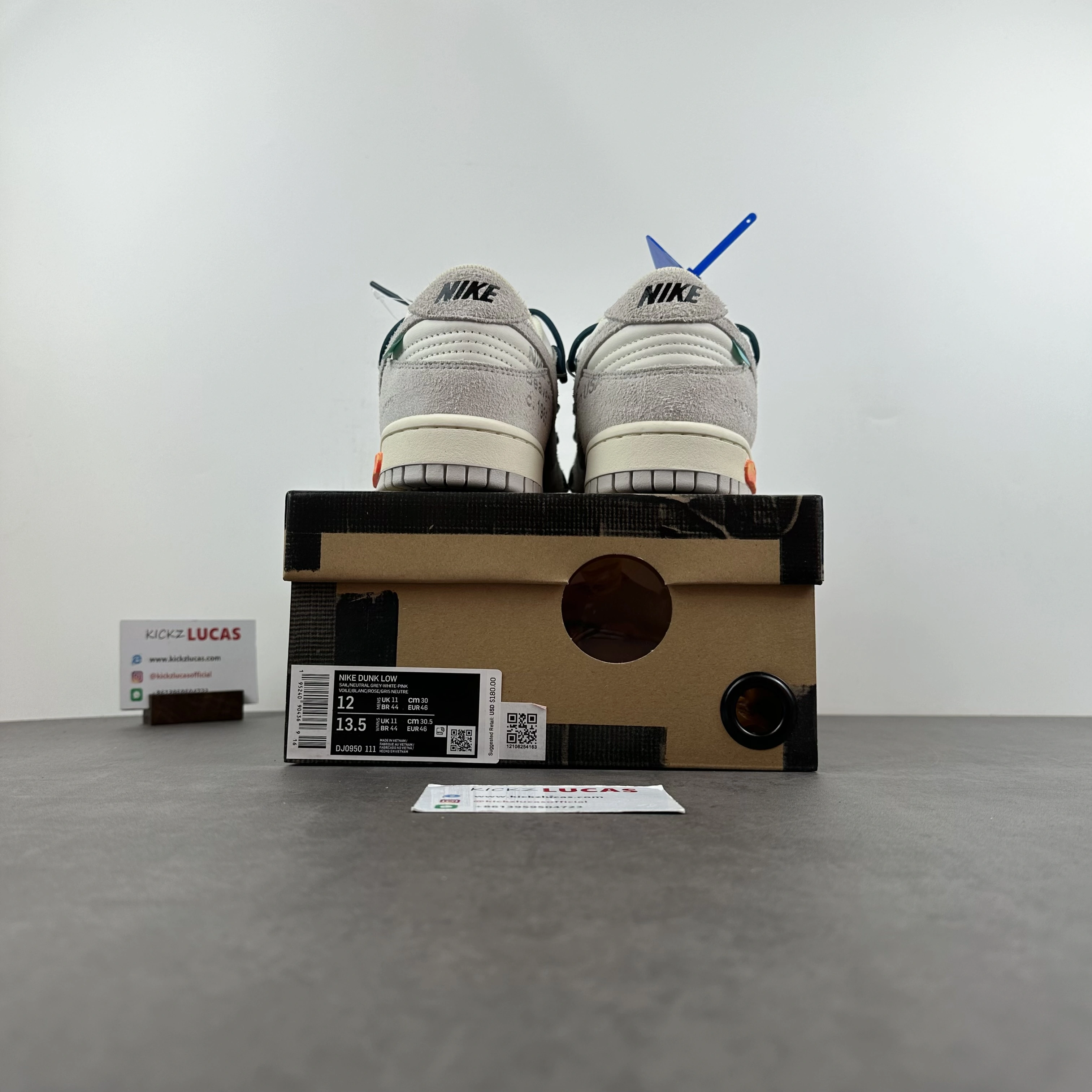 Comfortable Dunk Low Off-White Lot 16 DJ0950- 447