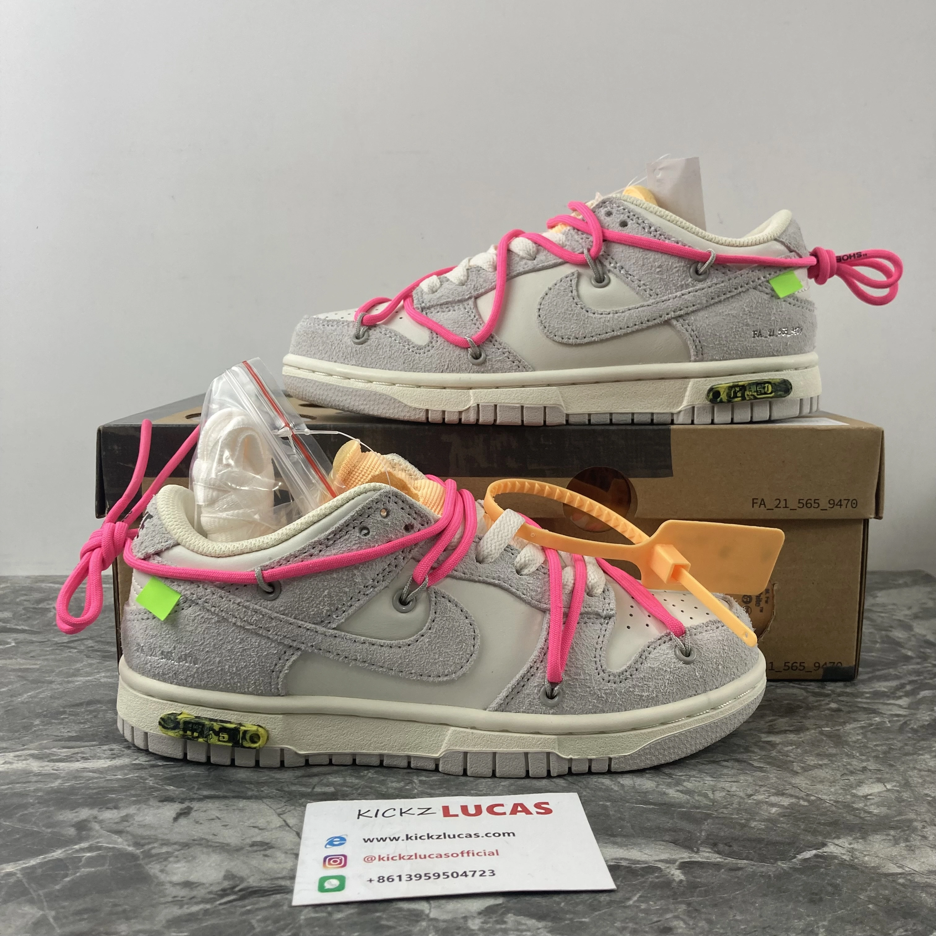 Dunk Low Off-White Lot 17 DJ0950- SoftTouch 476